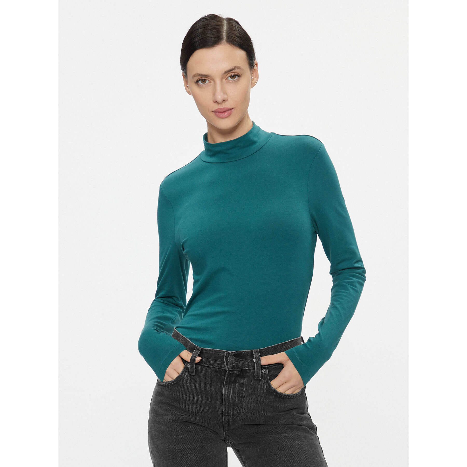 ONLY Поло 15280335 Зелен Regular Fit - Pepit.bg