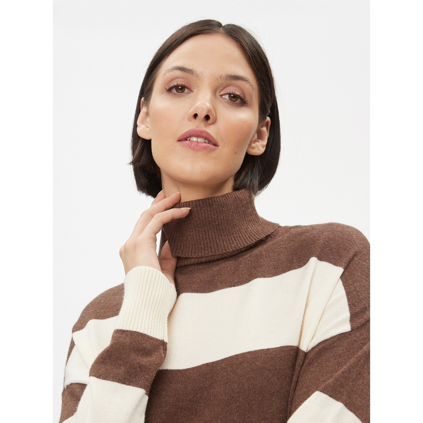 ONLY Поло 15294128 Кафяв Regular Fit - Pepit.bg