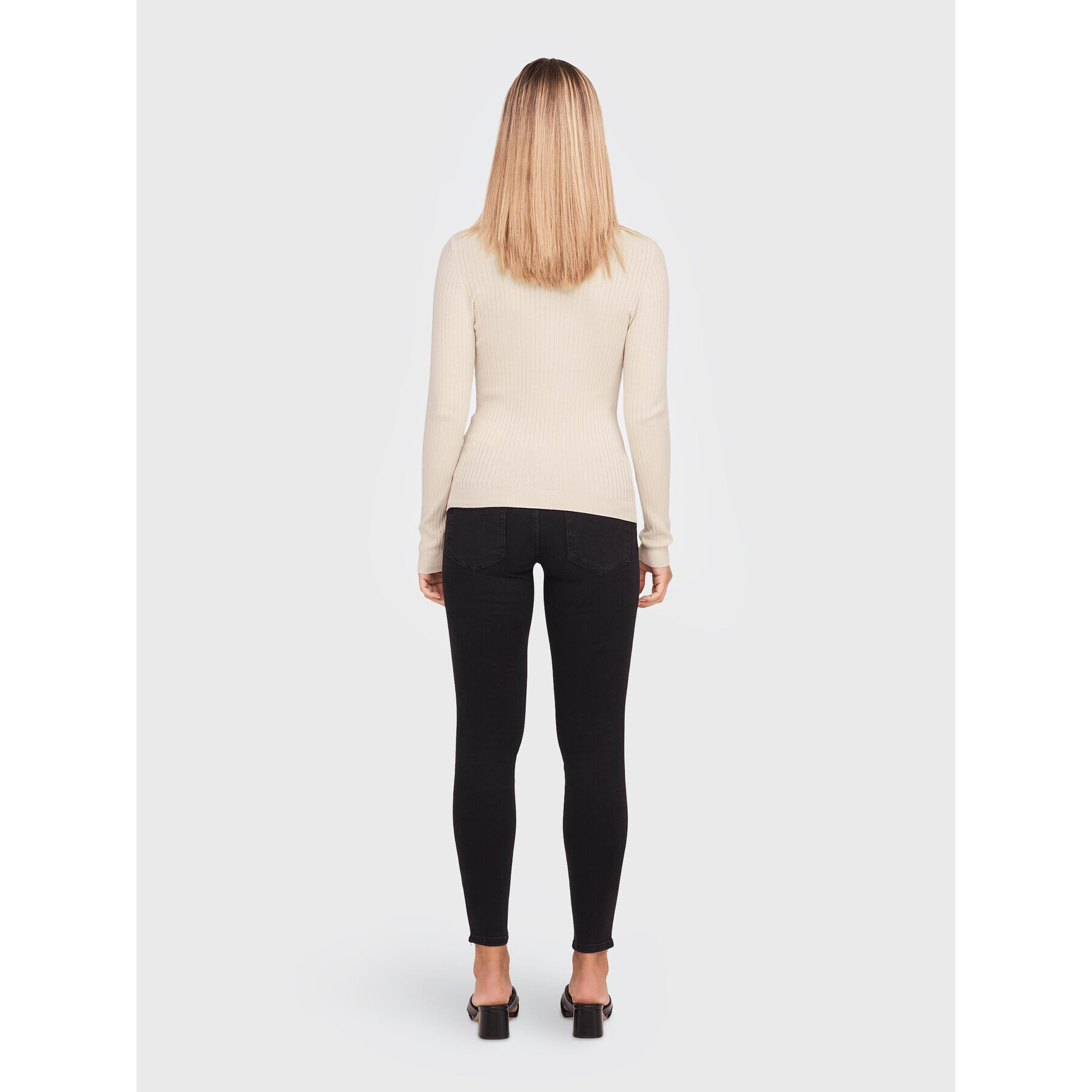 ONLY Поло Karol 15165075 Бежов Slim Fit - Pepit.bg