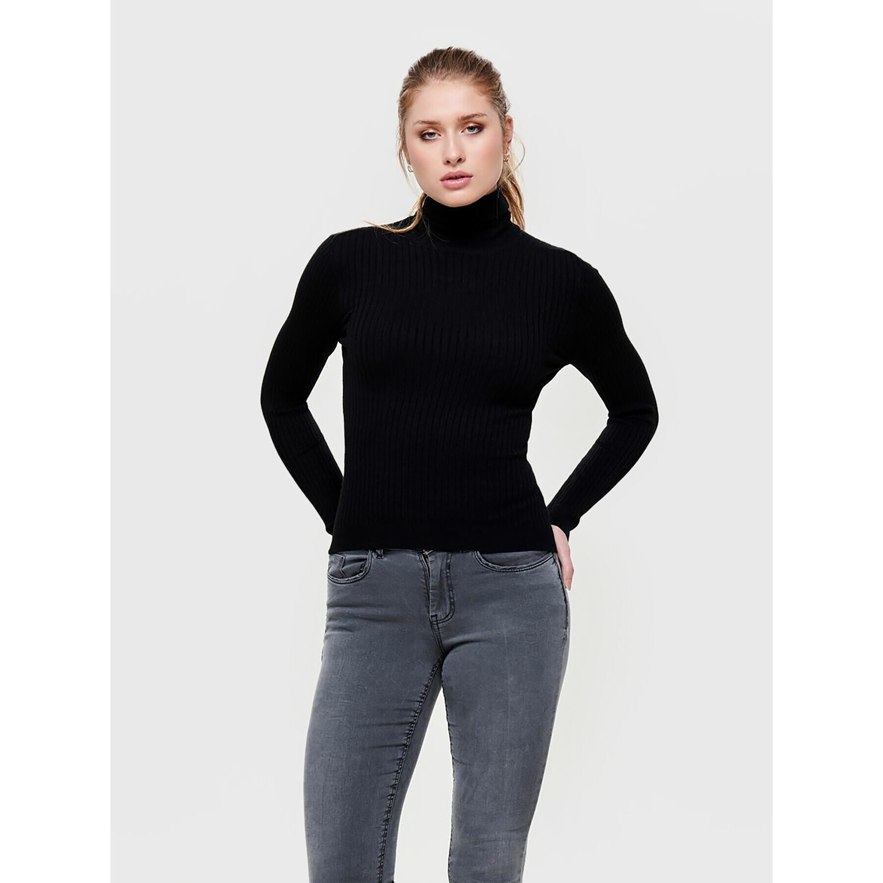 ONLY Поло Karol 15165075 Черен Slim Fit - Pepit.bg