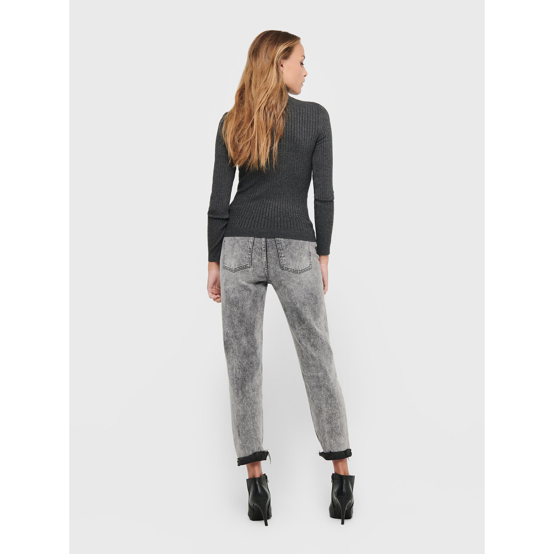 ONLY Поло Karol 15165075 Сив Slim Fit - Pepit.bg