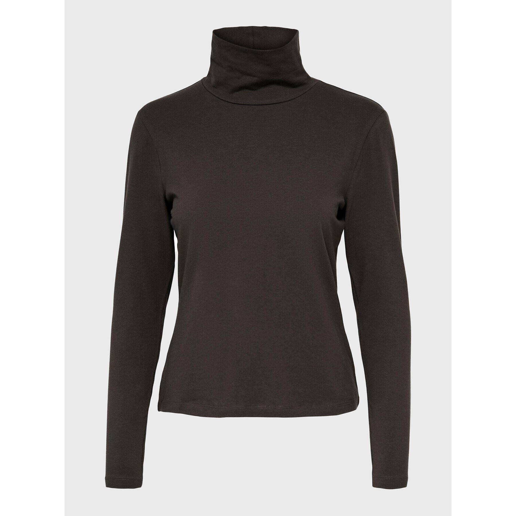 ONLY Поло Live Love 15280335 Кафяв Slim Fit - Pepit.bg