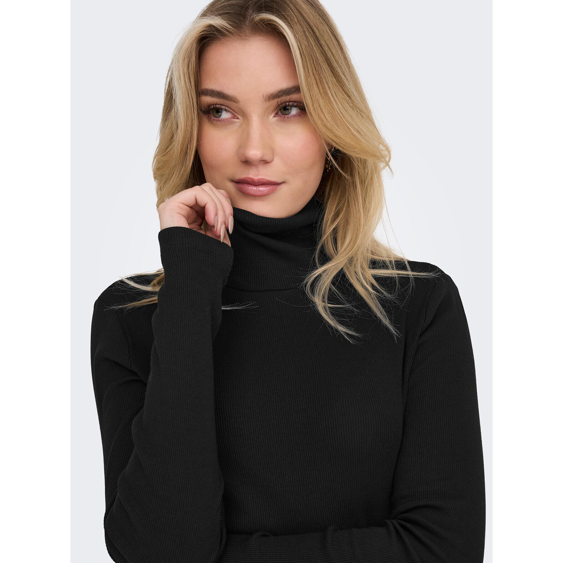 ONLY Поло Philine 15273867 Черен Slim Fit - Pepit.bg