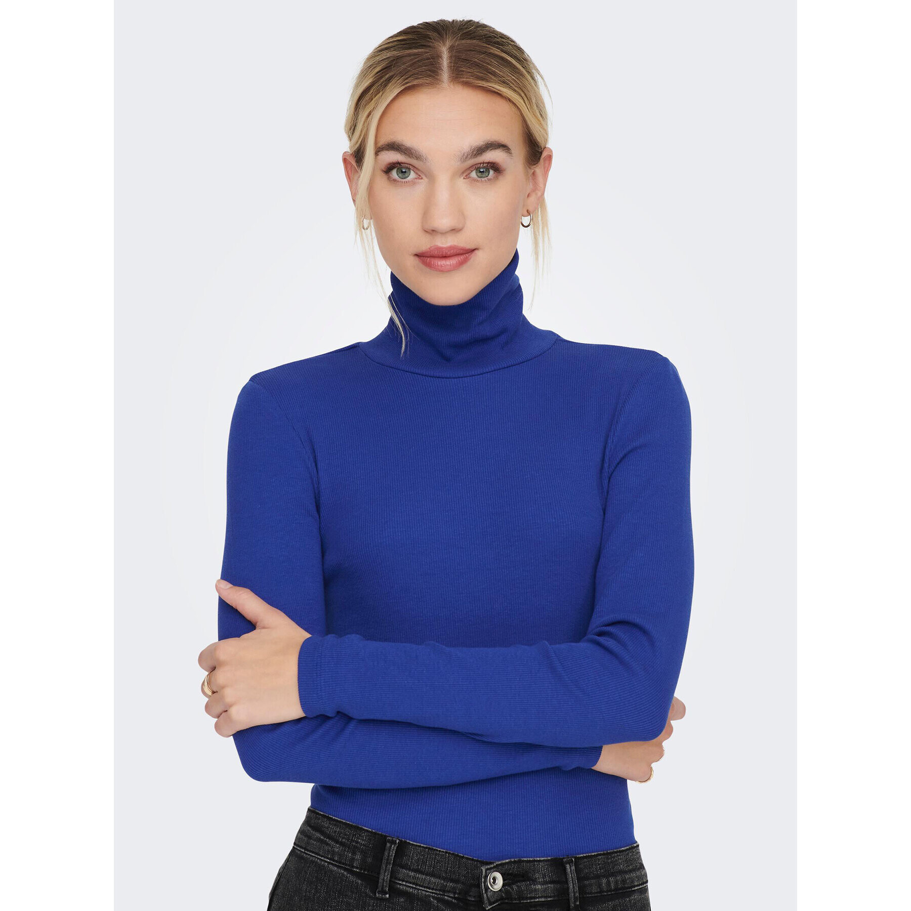 ONLY Поло Philine 15273867 Син Slim Fit - Pepit.bg