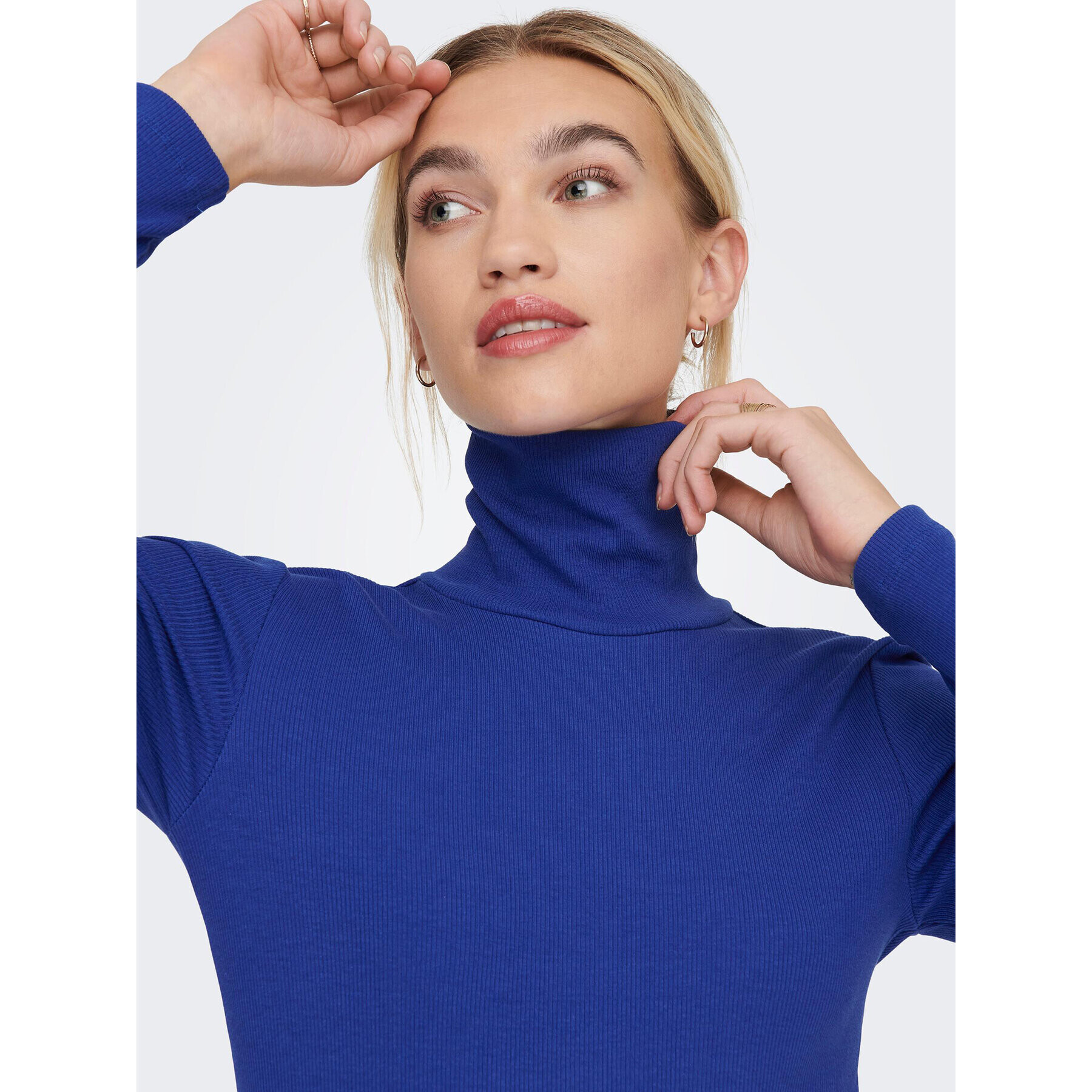 ONLY Поло Philine 15273867 Син Slim Fit - Pepit.bg
