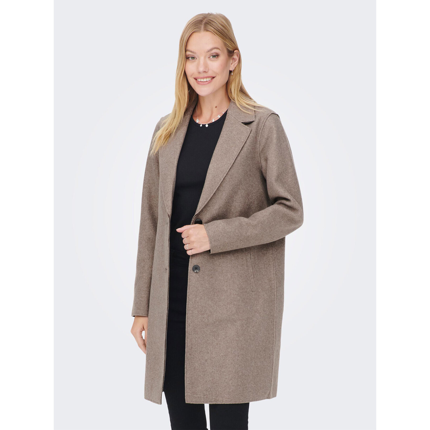 ONLY Преходно палто 15213300 Бежов Regular Fit - Pepit.bg