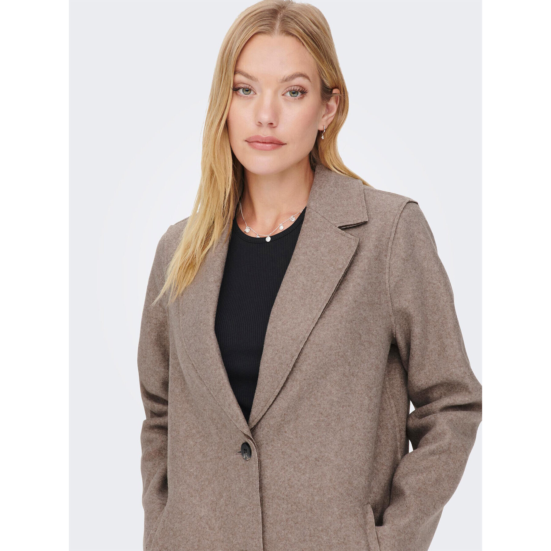 ONLY Преходно палто 15213300 Бежов Regular Fit - Pepit.bg