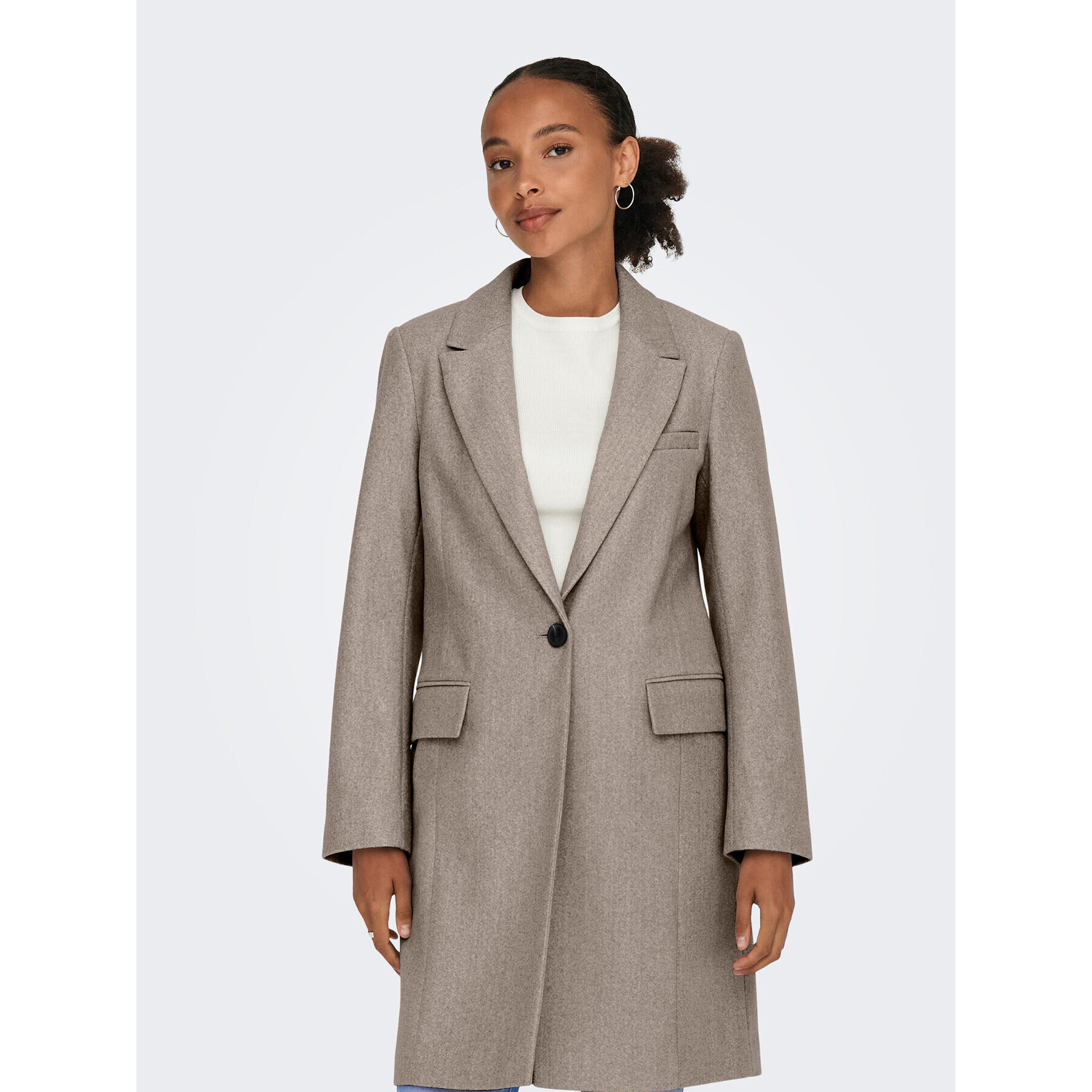 ONLY Преходно палто Nancy 15292832 Бежов Regular Fit - Pepit.bg