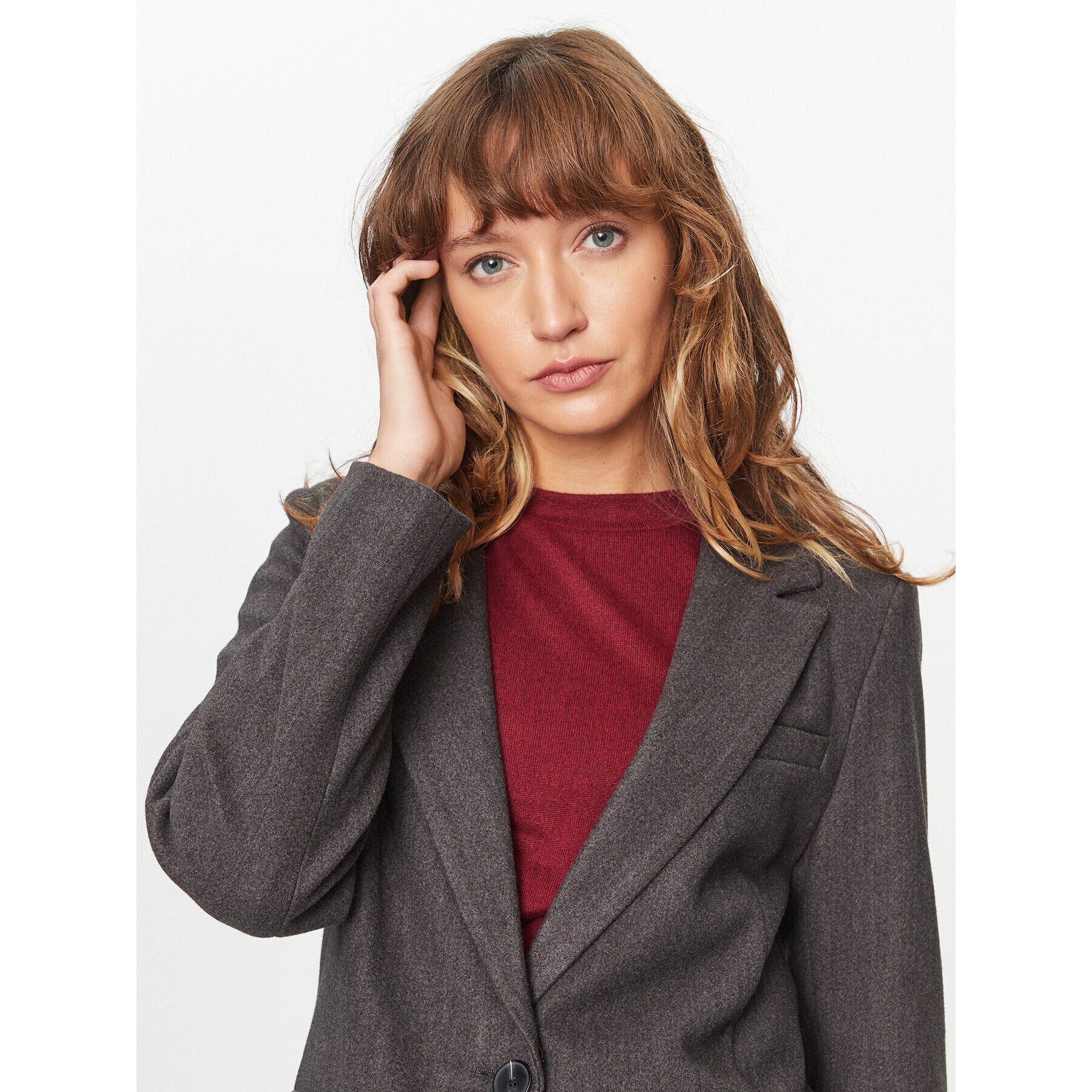ONLY Преходно палто Nancy 15292832 Сив Regular Fit - Pepit.bg