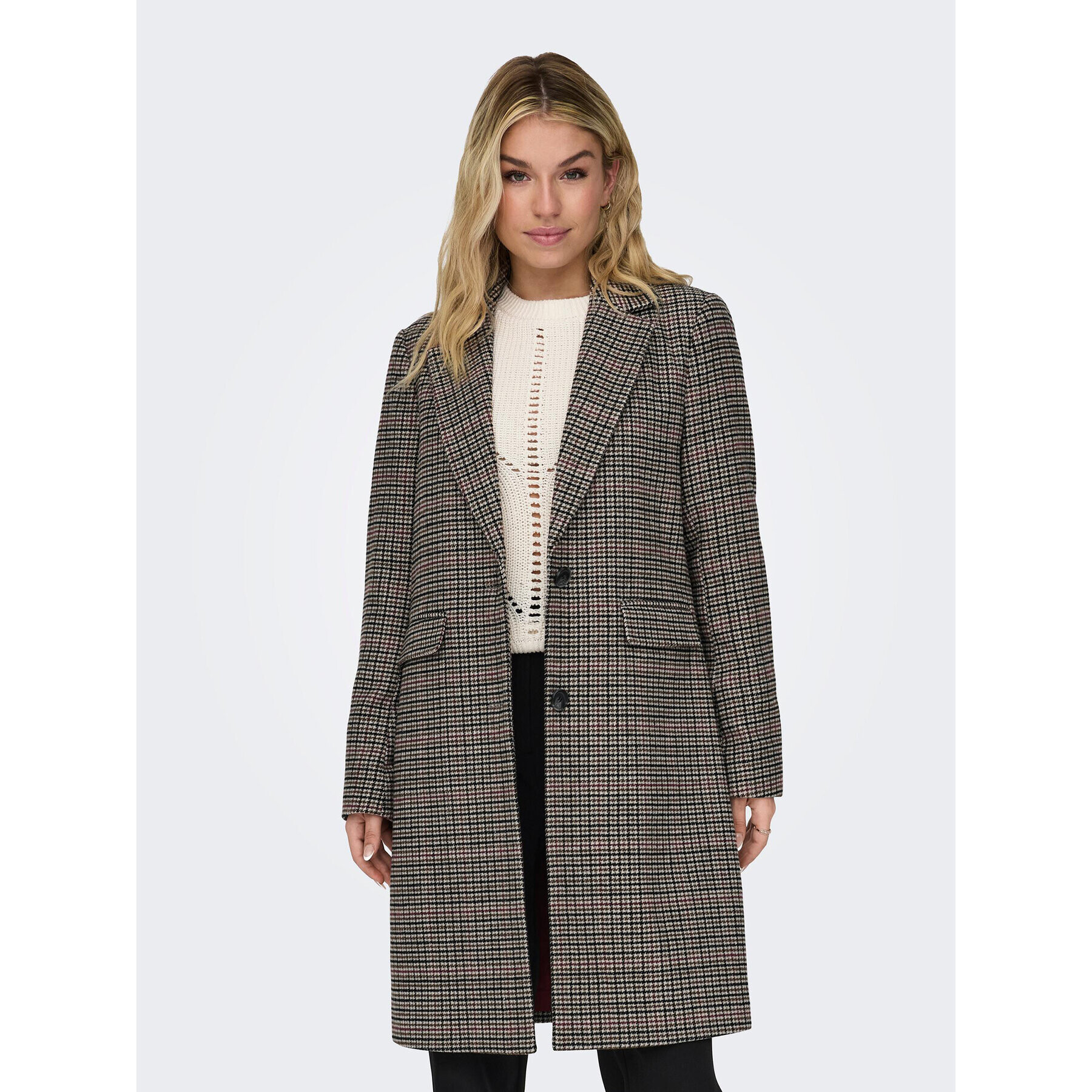 ONLY Преходно палто 15296748 Кафяв Regular Fit - Pepit.bg