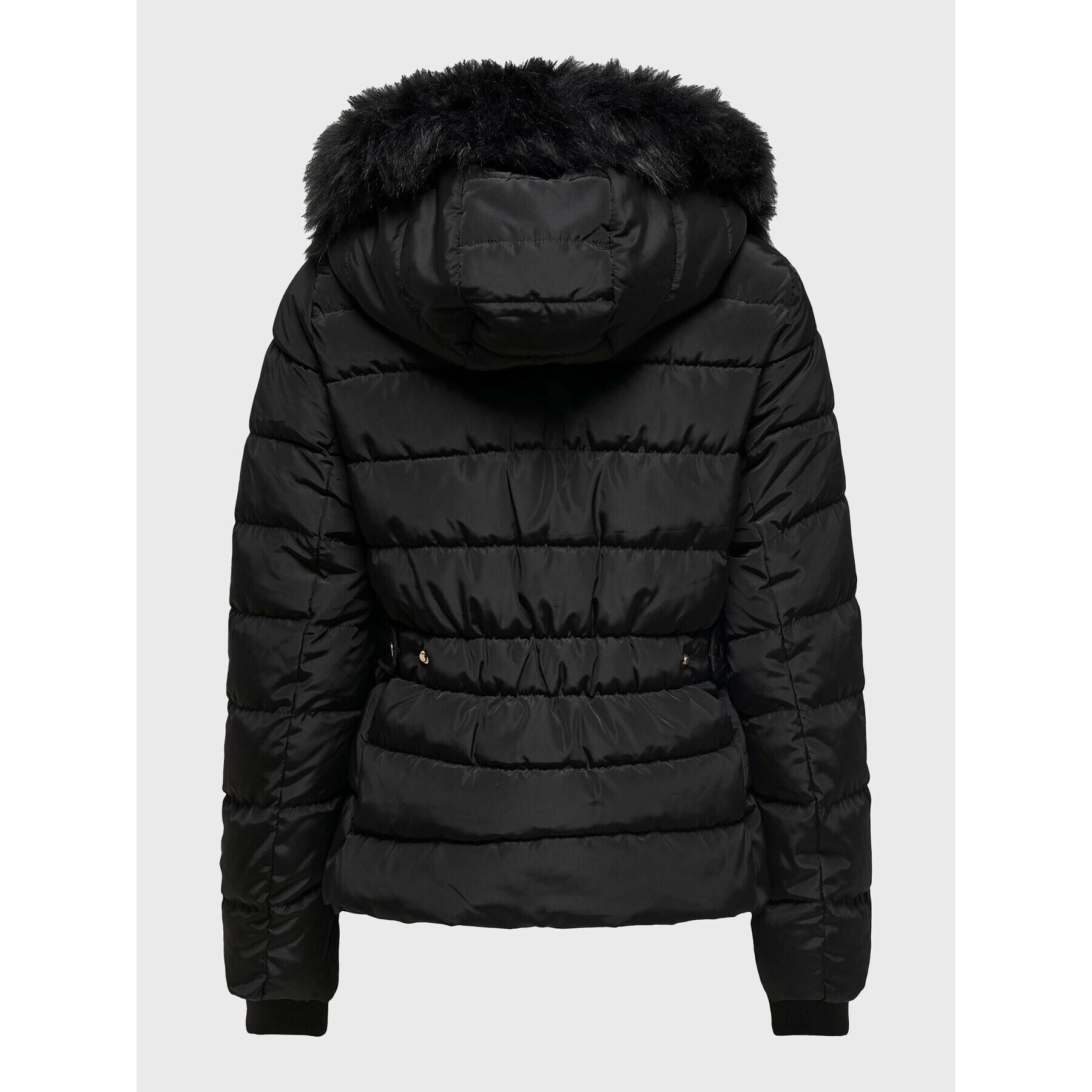 ONLY Пухено яке Camilla 15204607 Черен Regular Fit - Pepit.bg