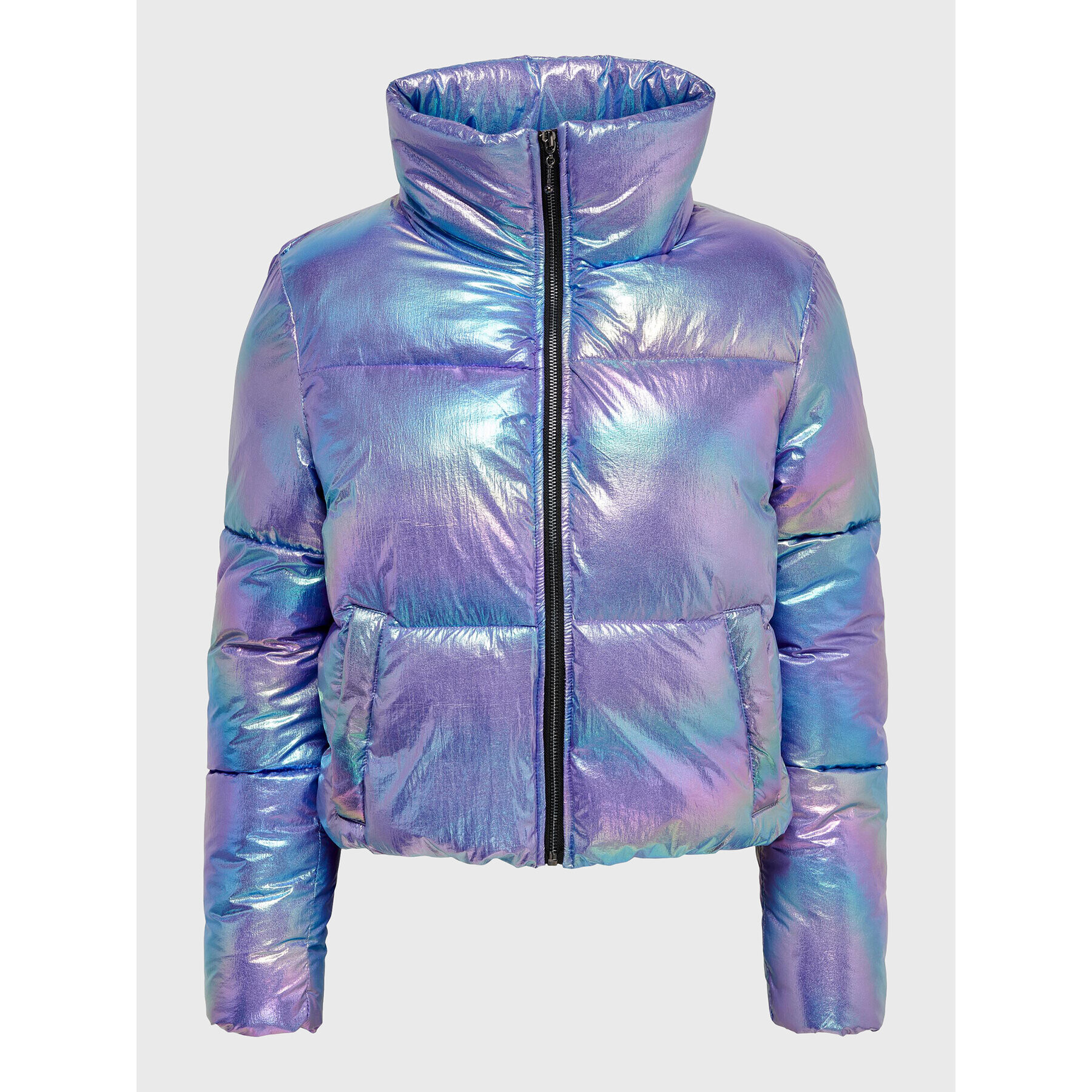 ONLY Пухено яке Celine 15261237 Виолетов Regular Fit - Pepit.bg