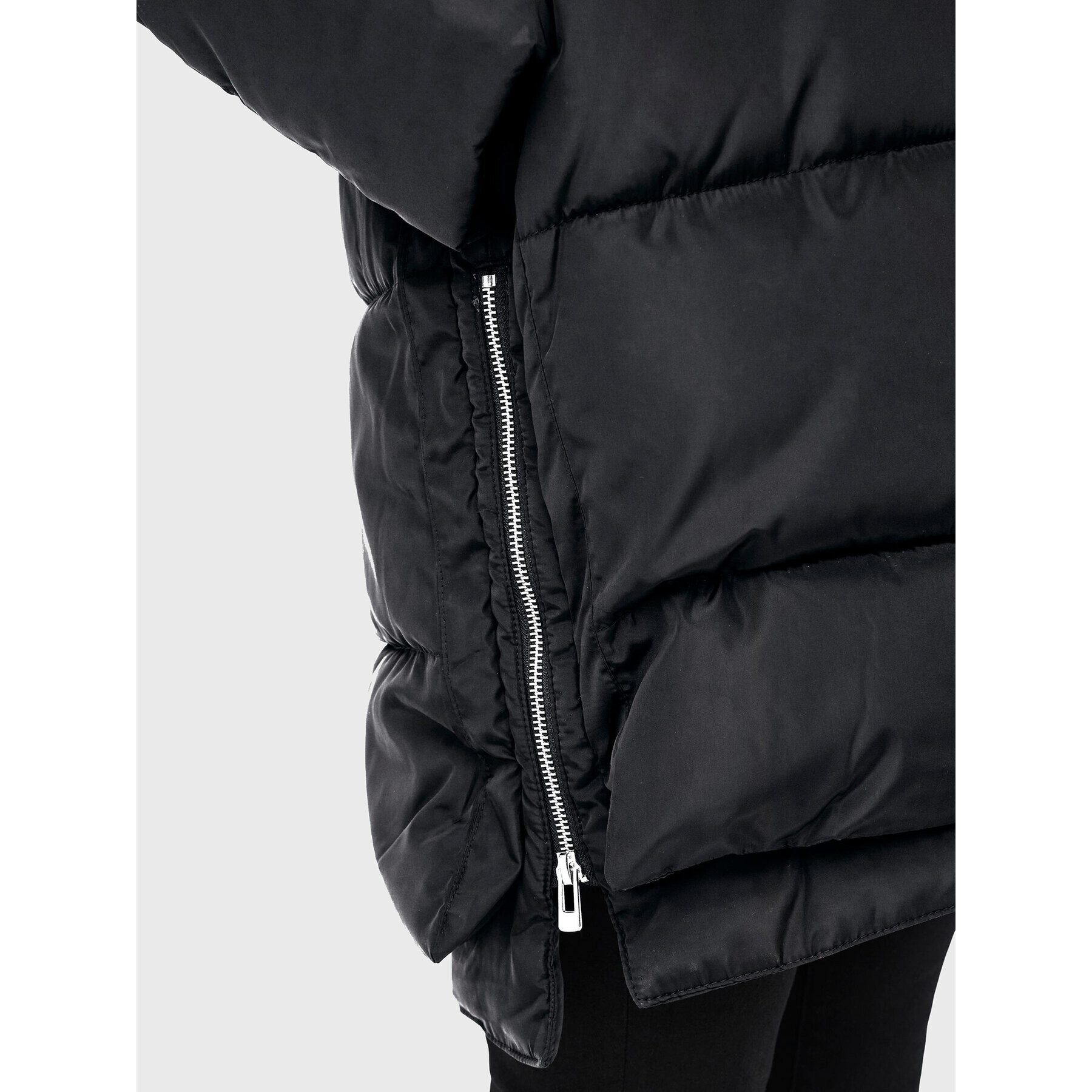 ONLY Пухено яке Nora 15230125 Черен Regular Fit - Pepit.bg