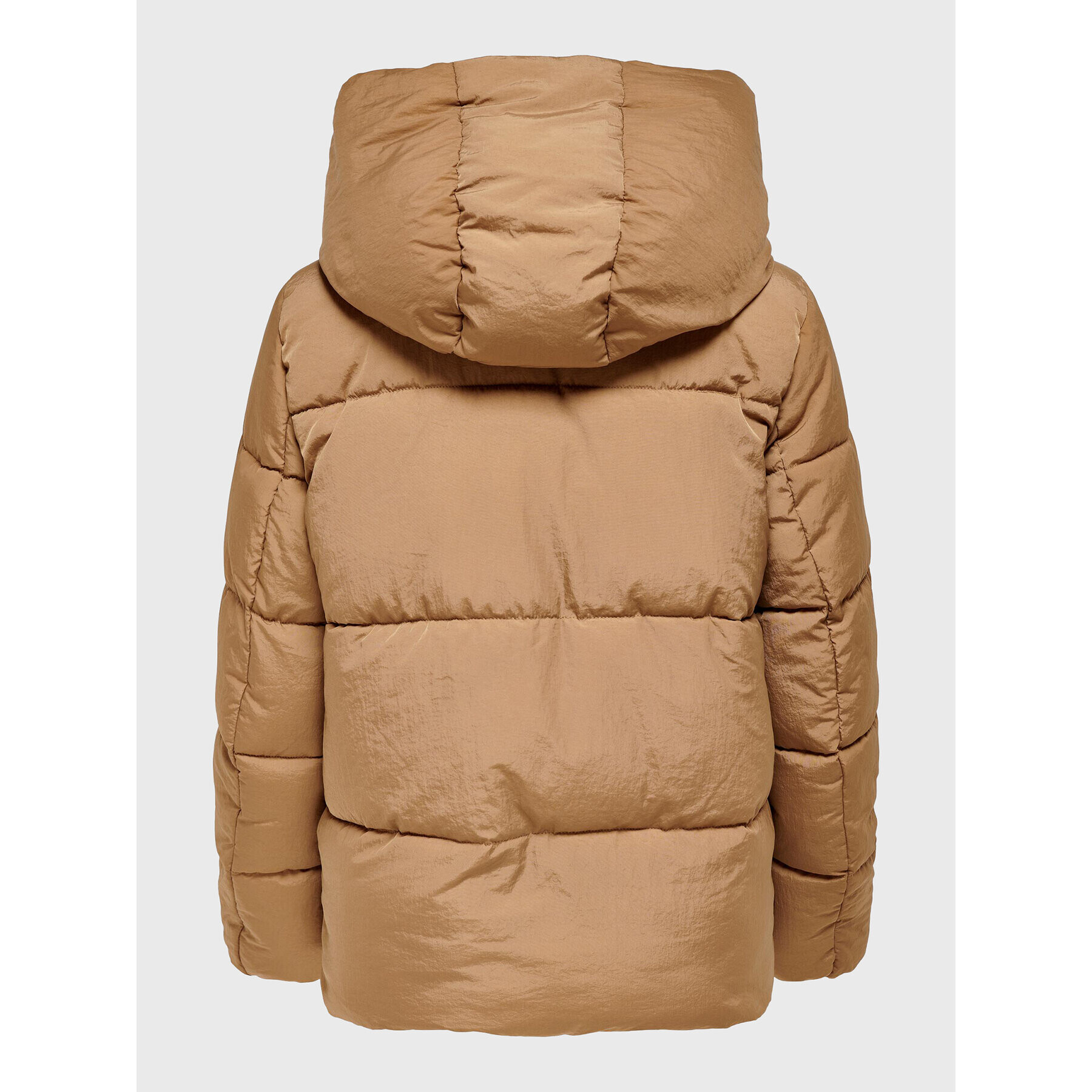 ONLY Пухено яке Sydney 15231475 Кафяв Regular Fit - Pepit.bg