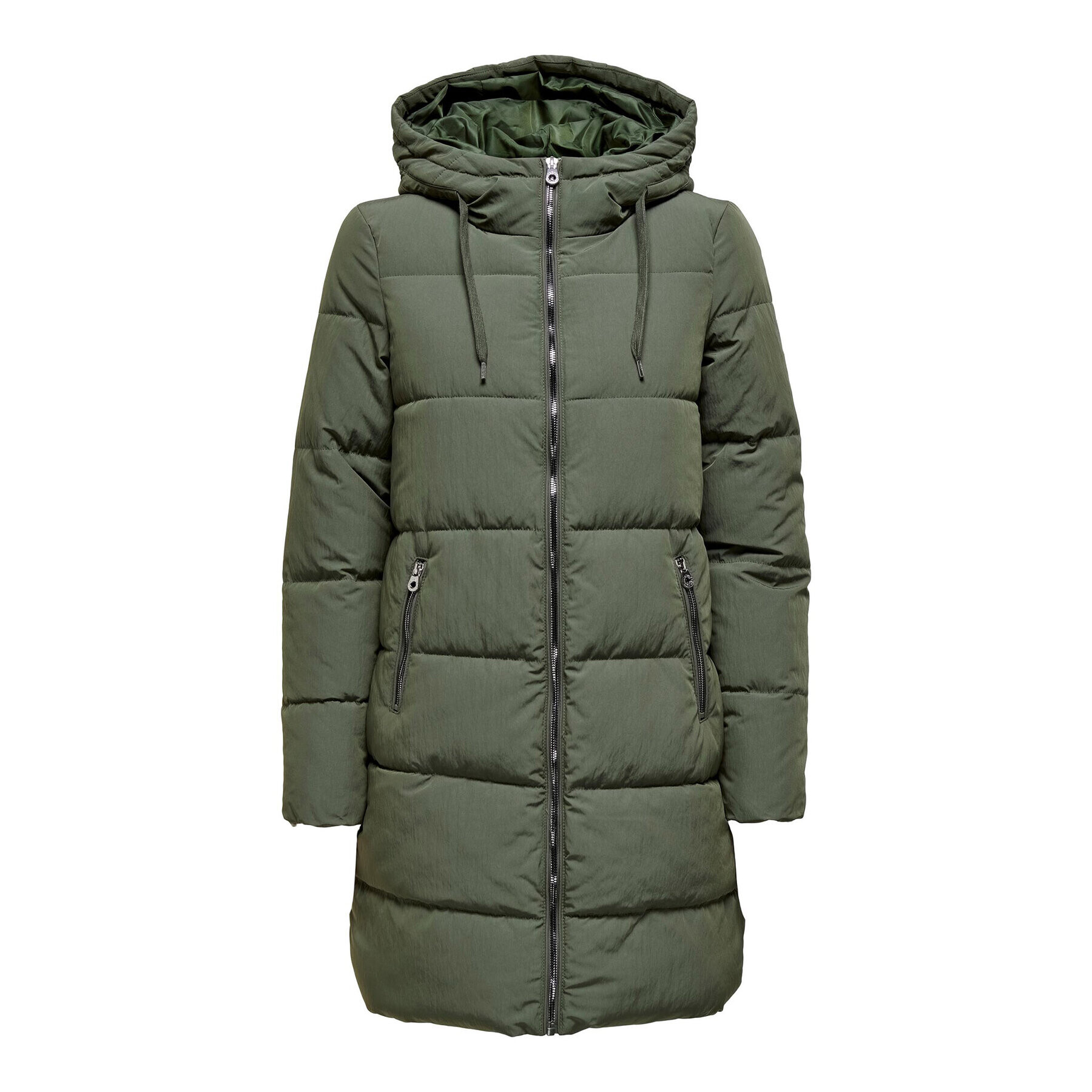 ONLY Пухено яке 15205369 Зелен Regular Fit - Pepit.bg