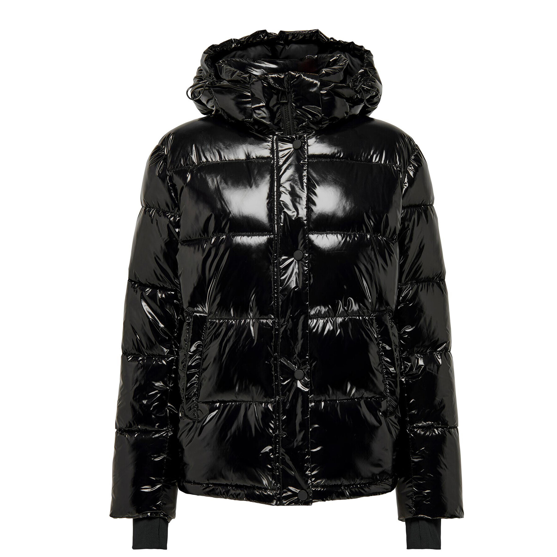 ONLY Пухено яке 15287919 Черен Regular Fit - Pepit.bg