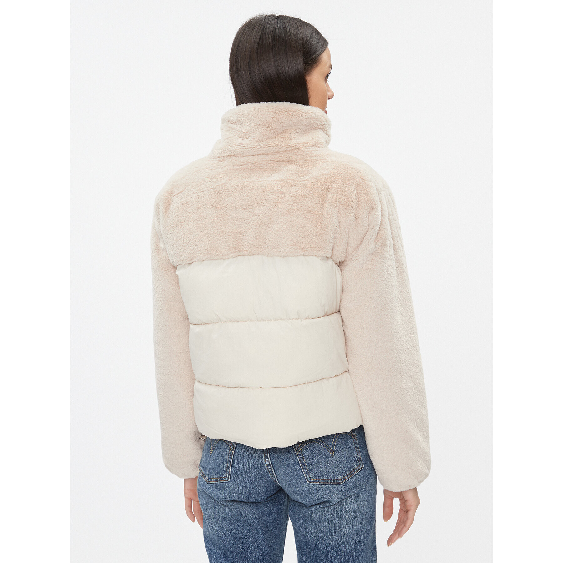 ONLY Пухено яке 15292945 Бежов Regular Fit - Pepit.bg