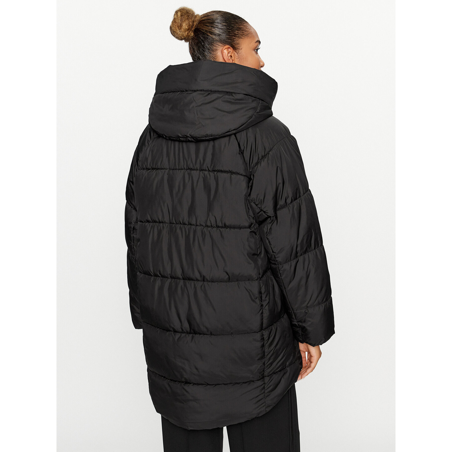 ONLY Пухено яке 15293818 Черен Regular Fit - Pepit.bg