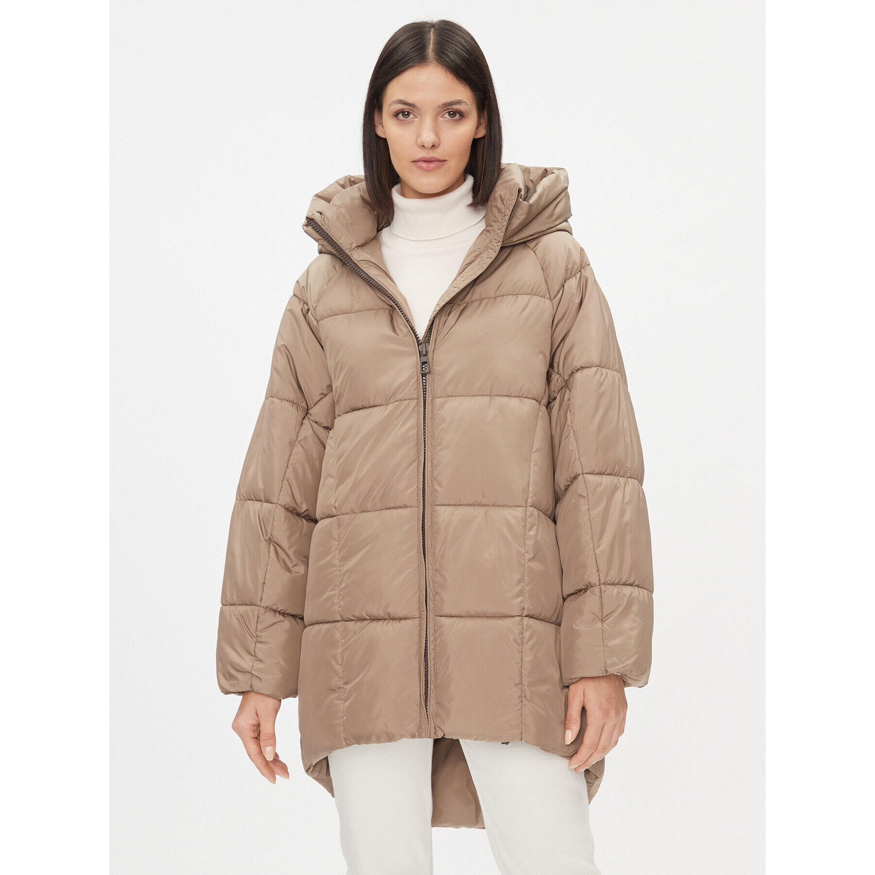 ONLY Пухено яке 15293818 Кафяв Regular Fit - Pepit.bg