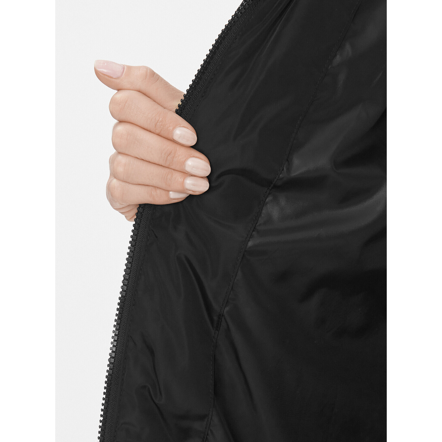 ONLY Пухено яке 15294315 Черен Regular Fit - Pepit.bg