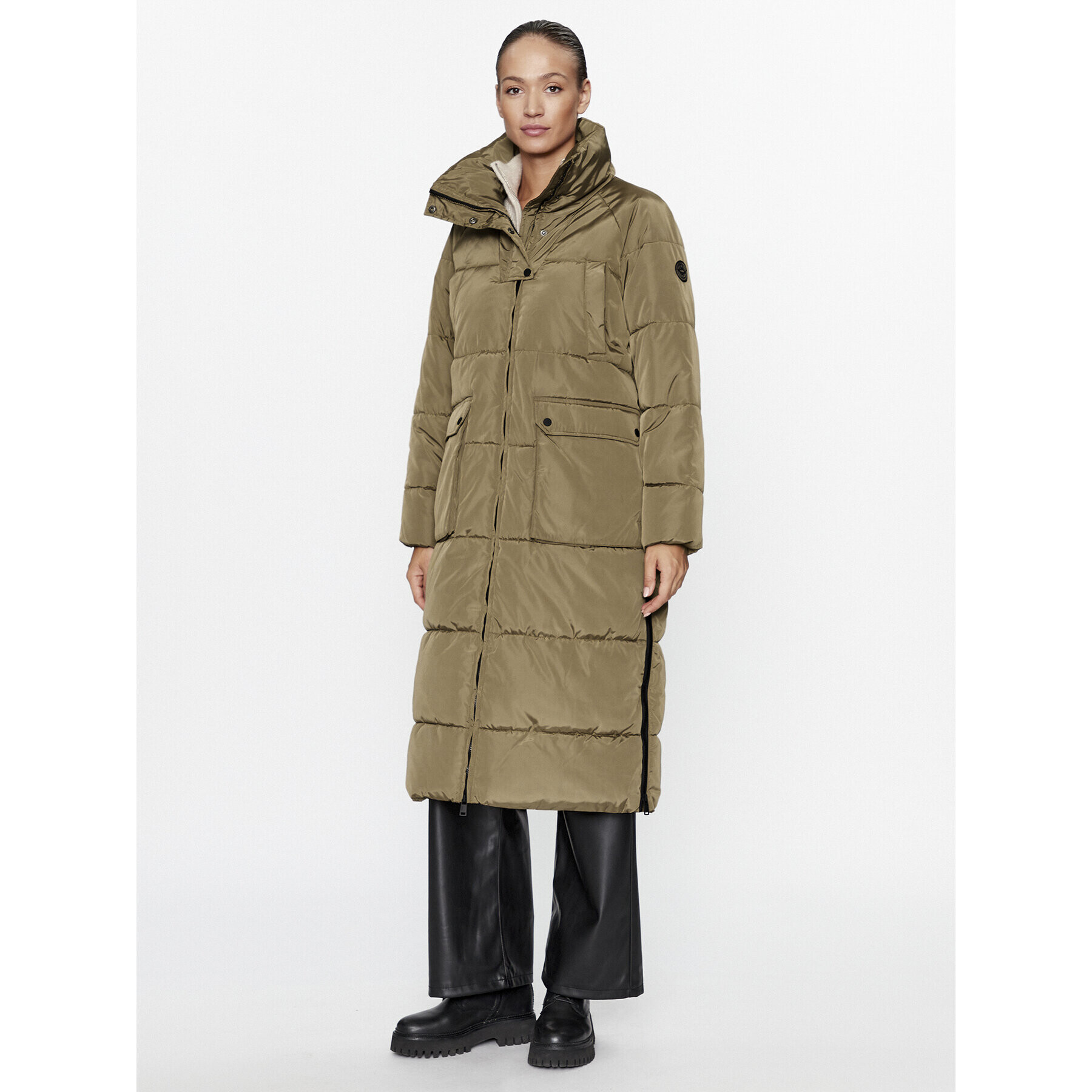 ONLY Пухено яке 15294315 Кафяв Regular Fit - Pepit.bg