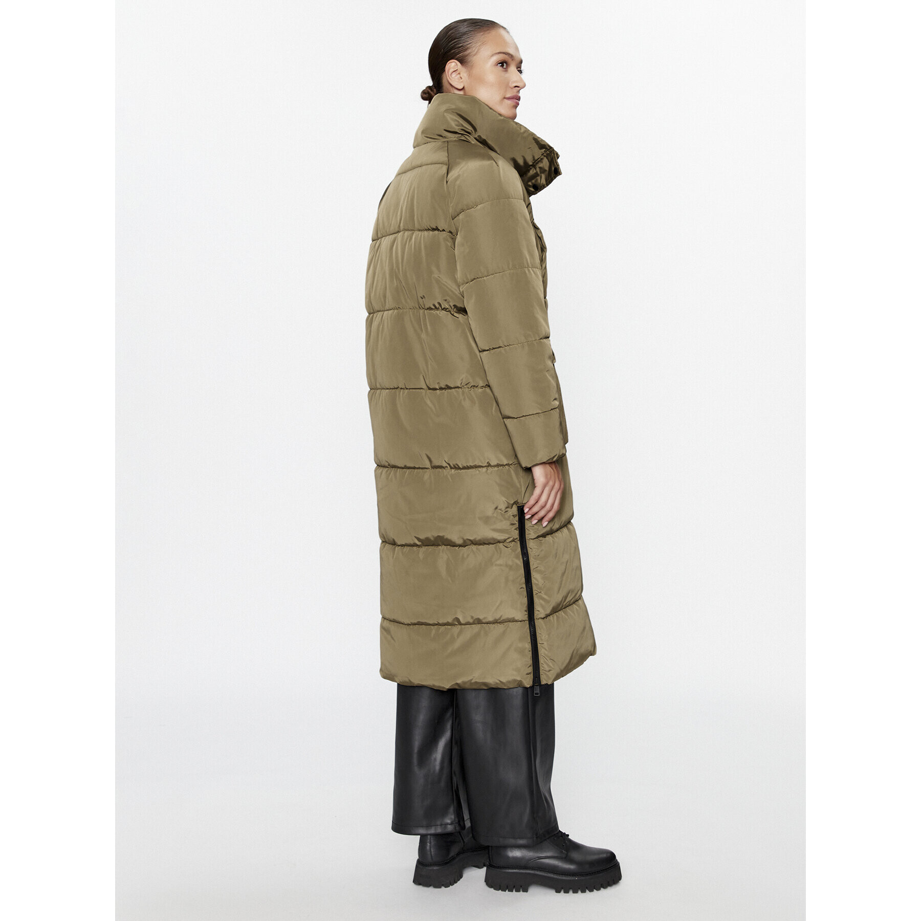 ONLY Пухено яке 15294315 Кафяв Regular Fit - Pepit.bg