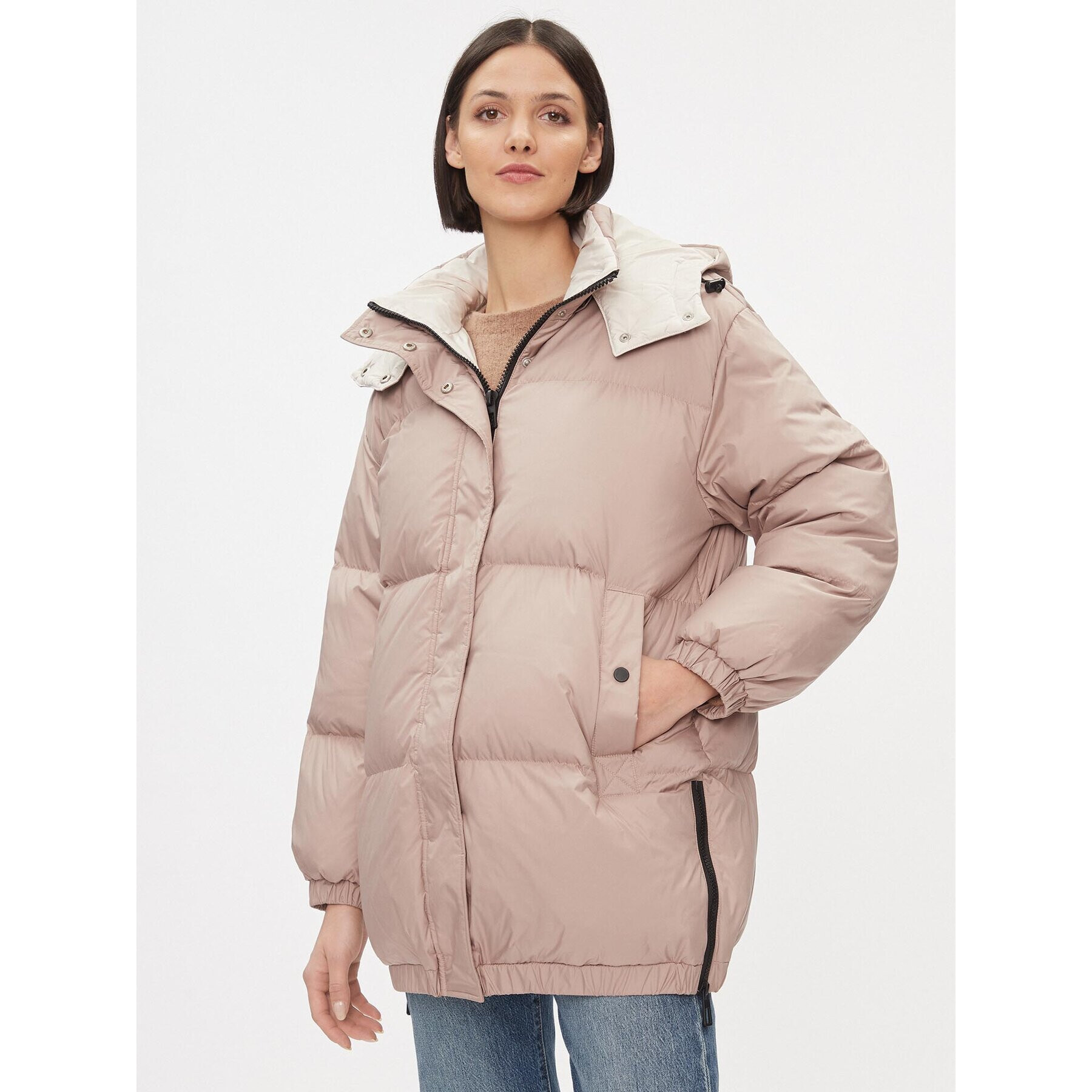 ONLY Пухено яке 15294690 Бежов Regular Fit - Pepit.bg