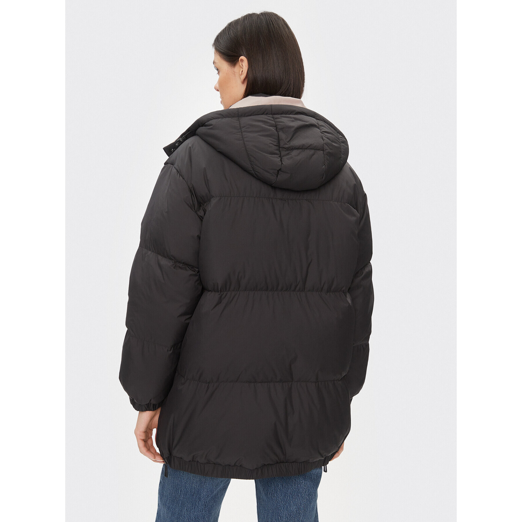 ONLY Пухено яке 15294690 Черен Regular Fit - Pepit.bg