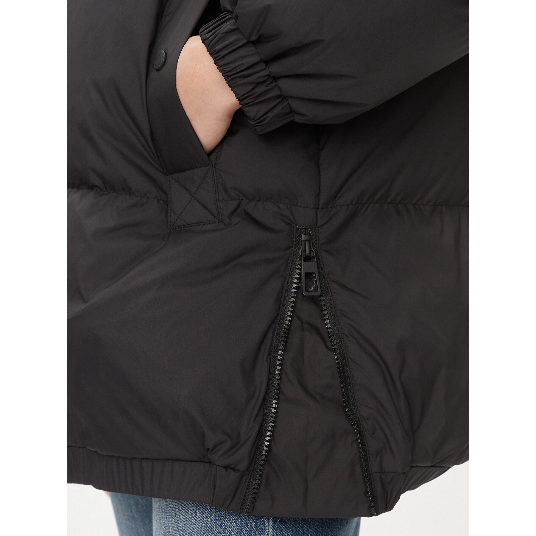 ONLY Пухено яке 15294690 Черен Regular Fit - Pepit.bg