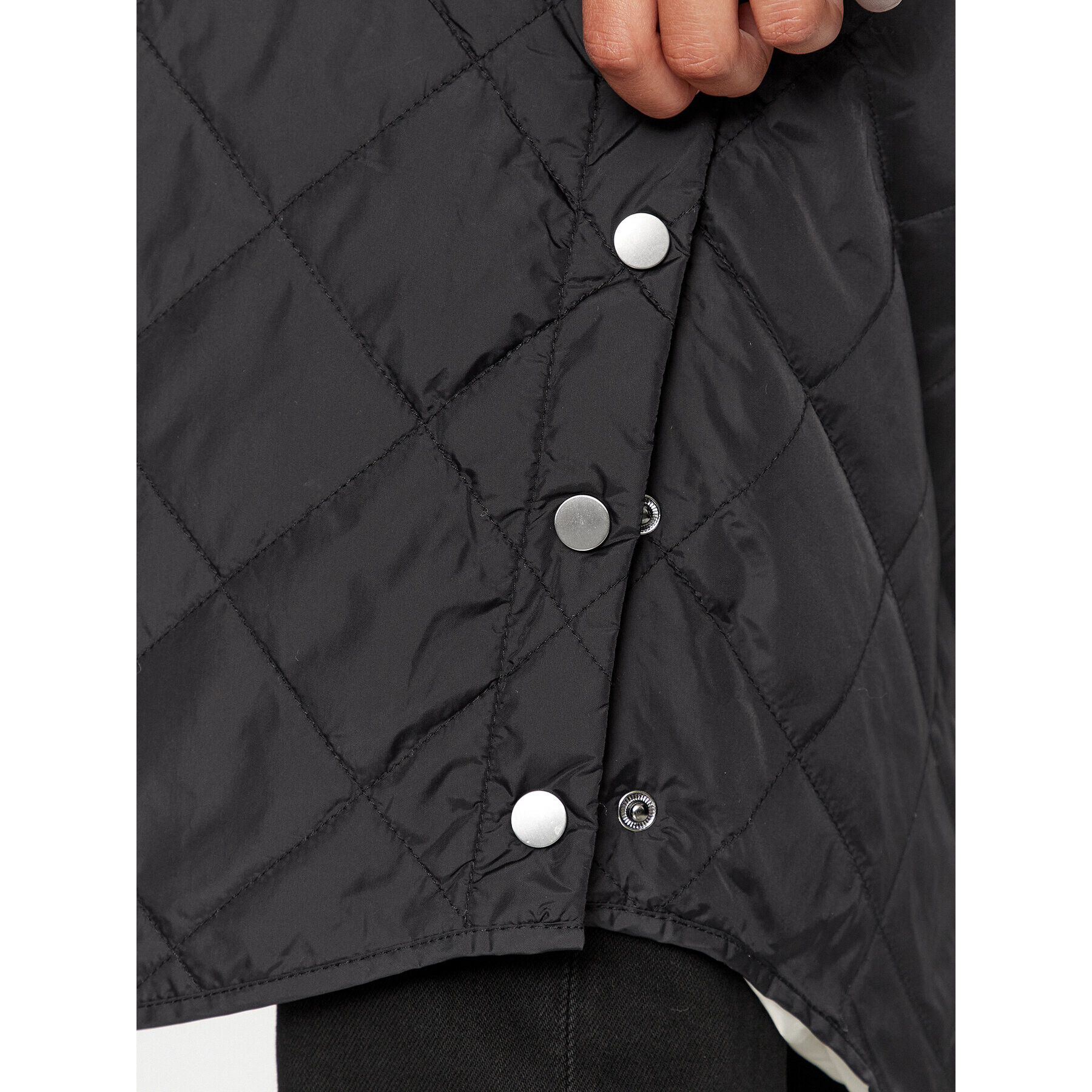 ONLY Пухено яке 15295389 Черен Regular Fit - Pepit.bg