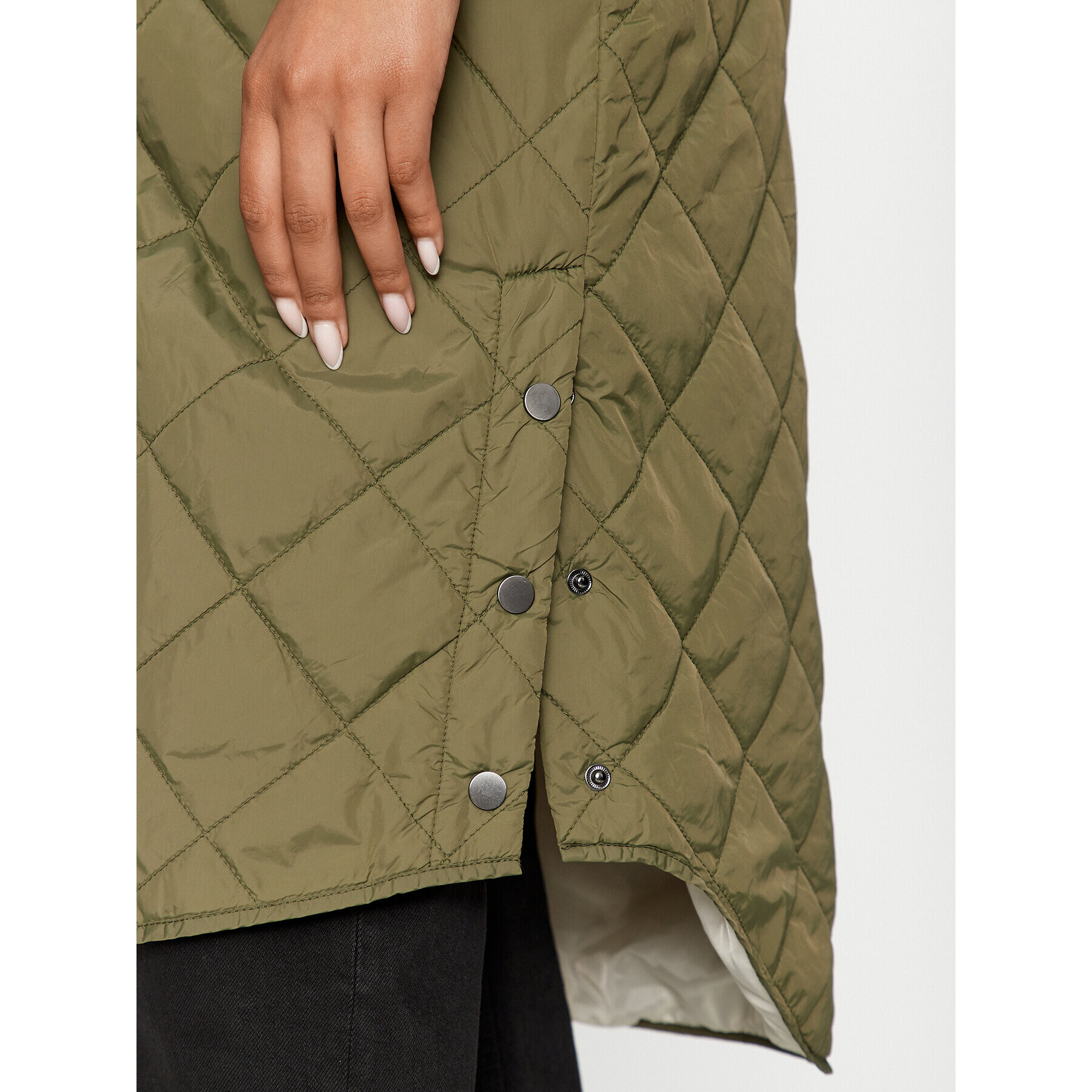 ONLY Пухено яке 15295389 Зелен Regular Fit - Pepit.bg