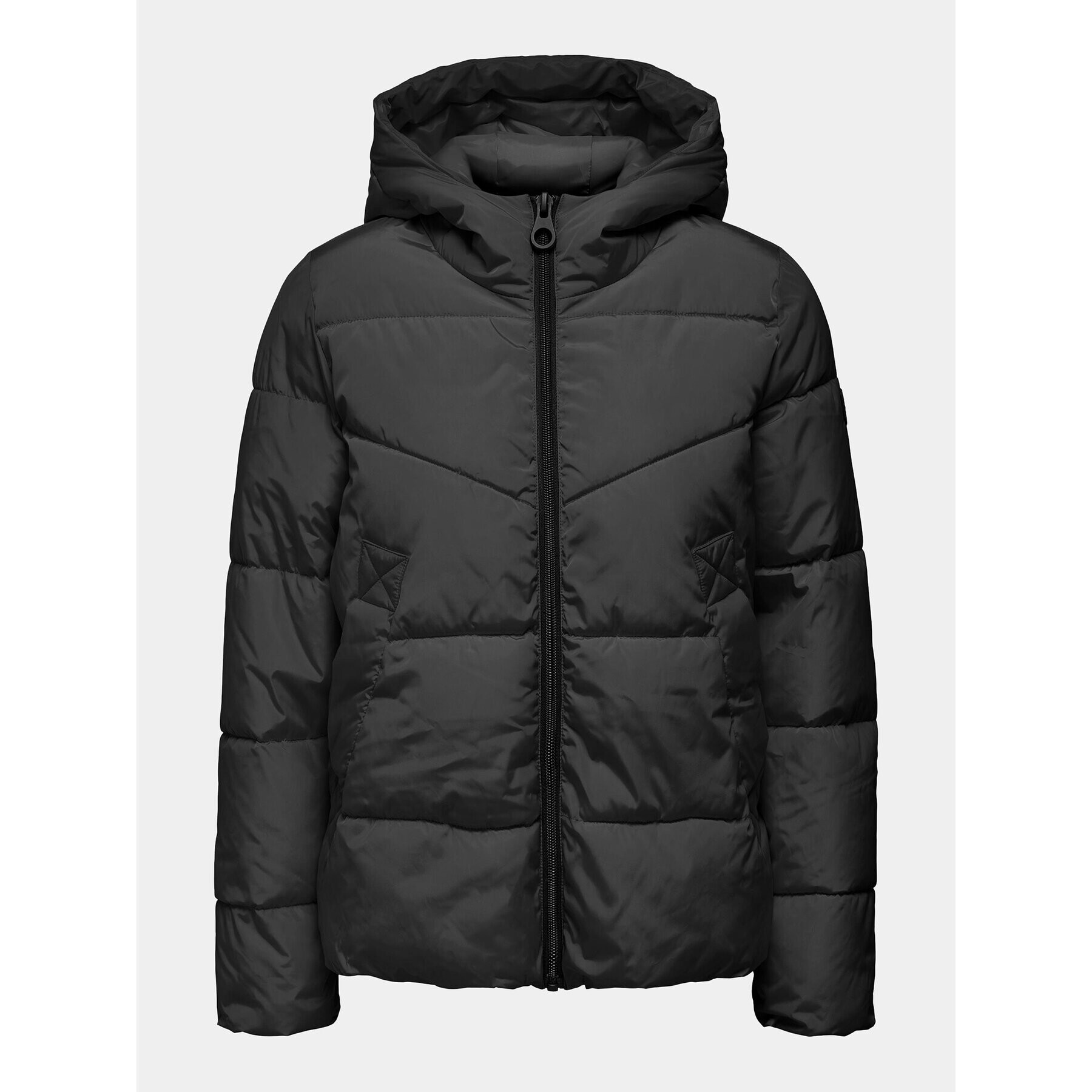 ONLY Пухено яке 15300257 Черен Regular Fit - Pepit.bg