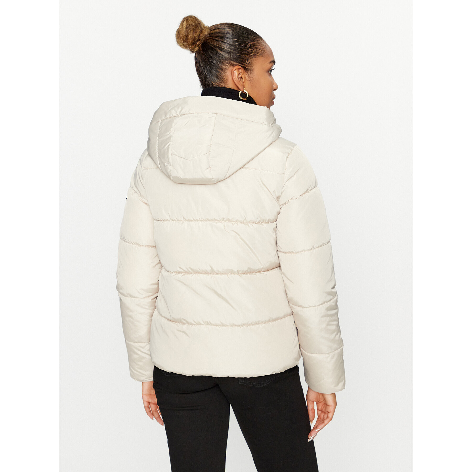 ONLY Пухено яке 15300257 Екрю Regular Fit - Pepit.bg