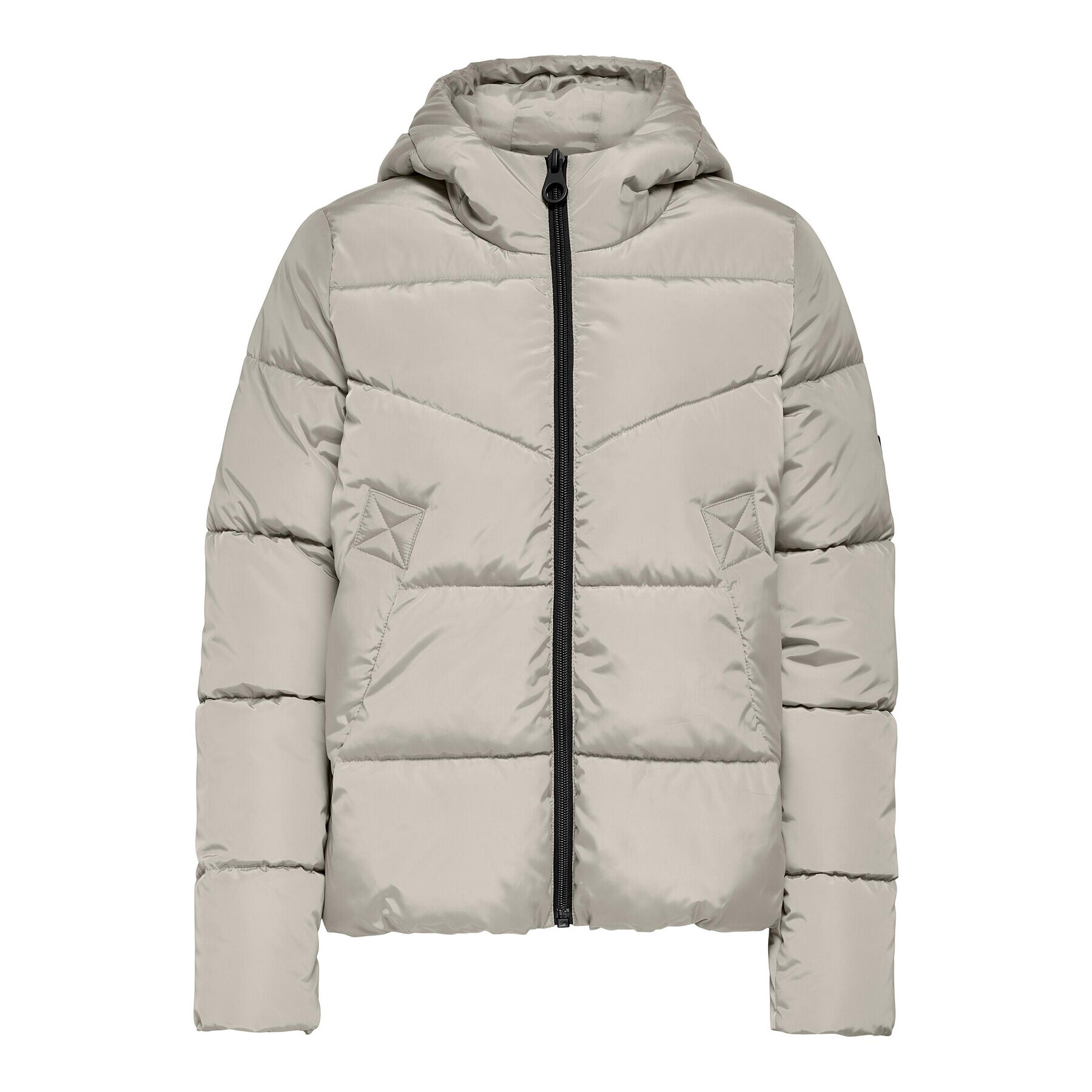 ONLY Пухено яке 15300257 Екрю Regular Fit - Pepit.bg