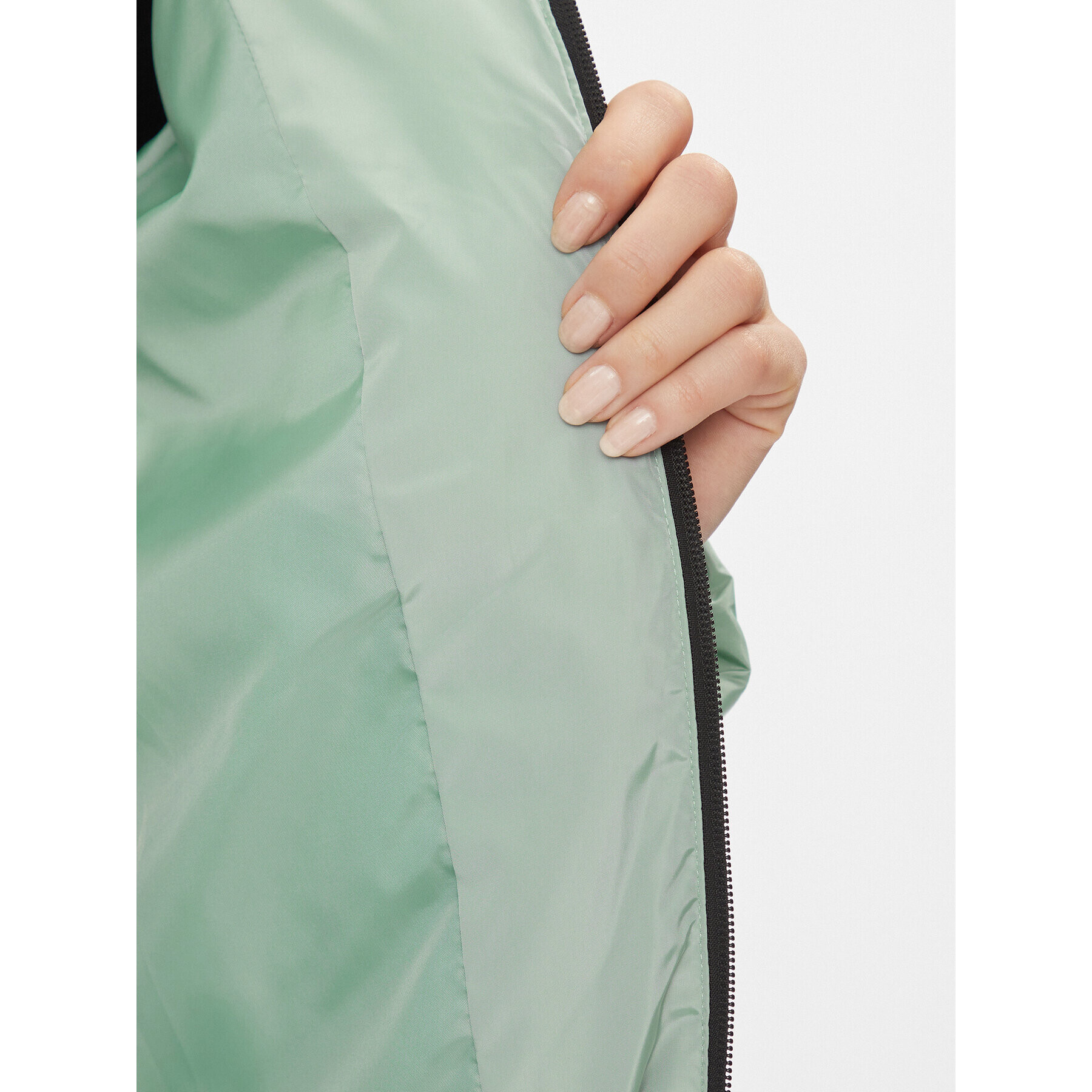 ONLY Пухено яке 15300257 Зелен Regular Fit - Pepit.bg