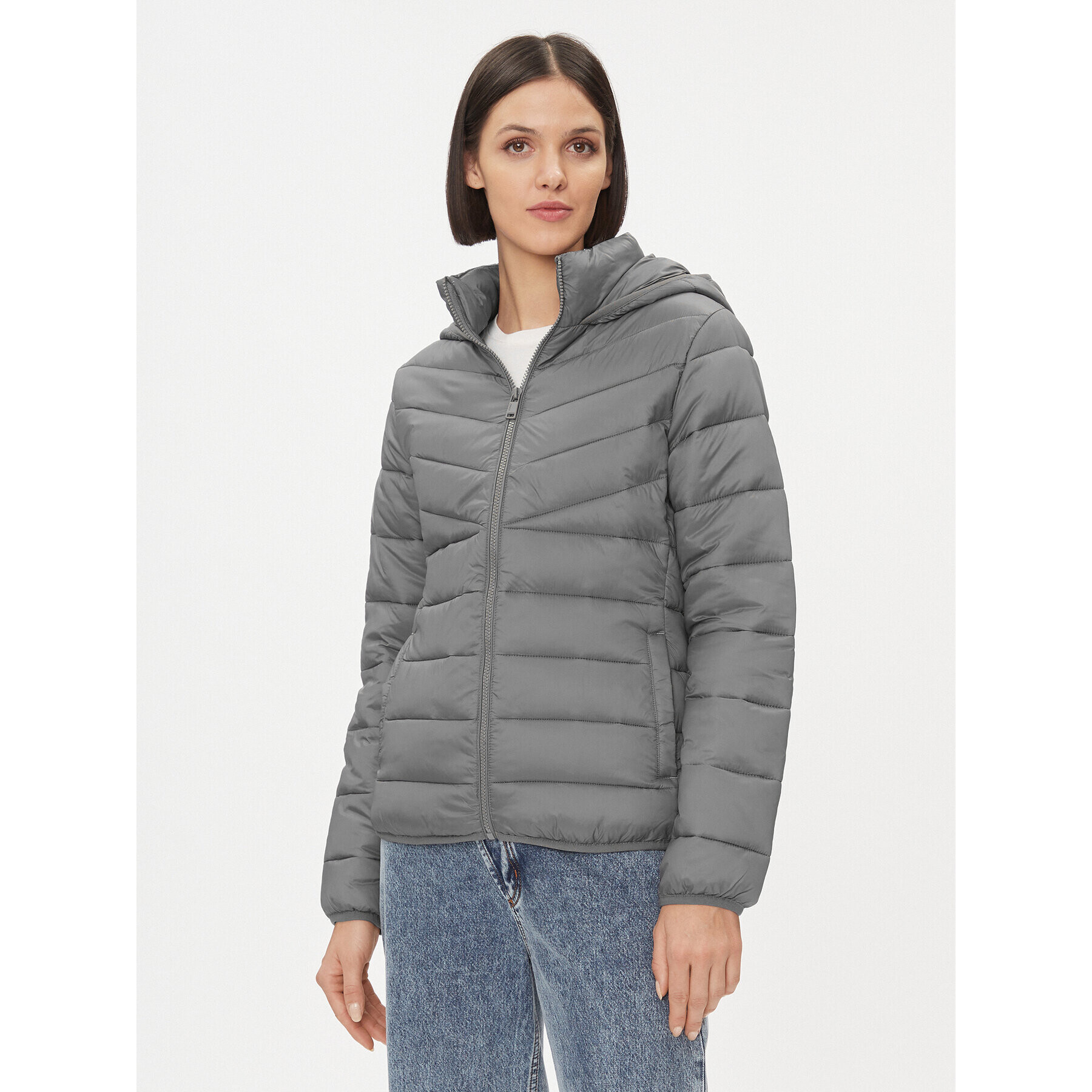 ONLY Пухено яке 15301325 Сив Regular Fit - Pepit.bg
