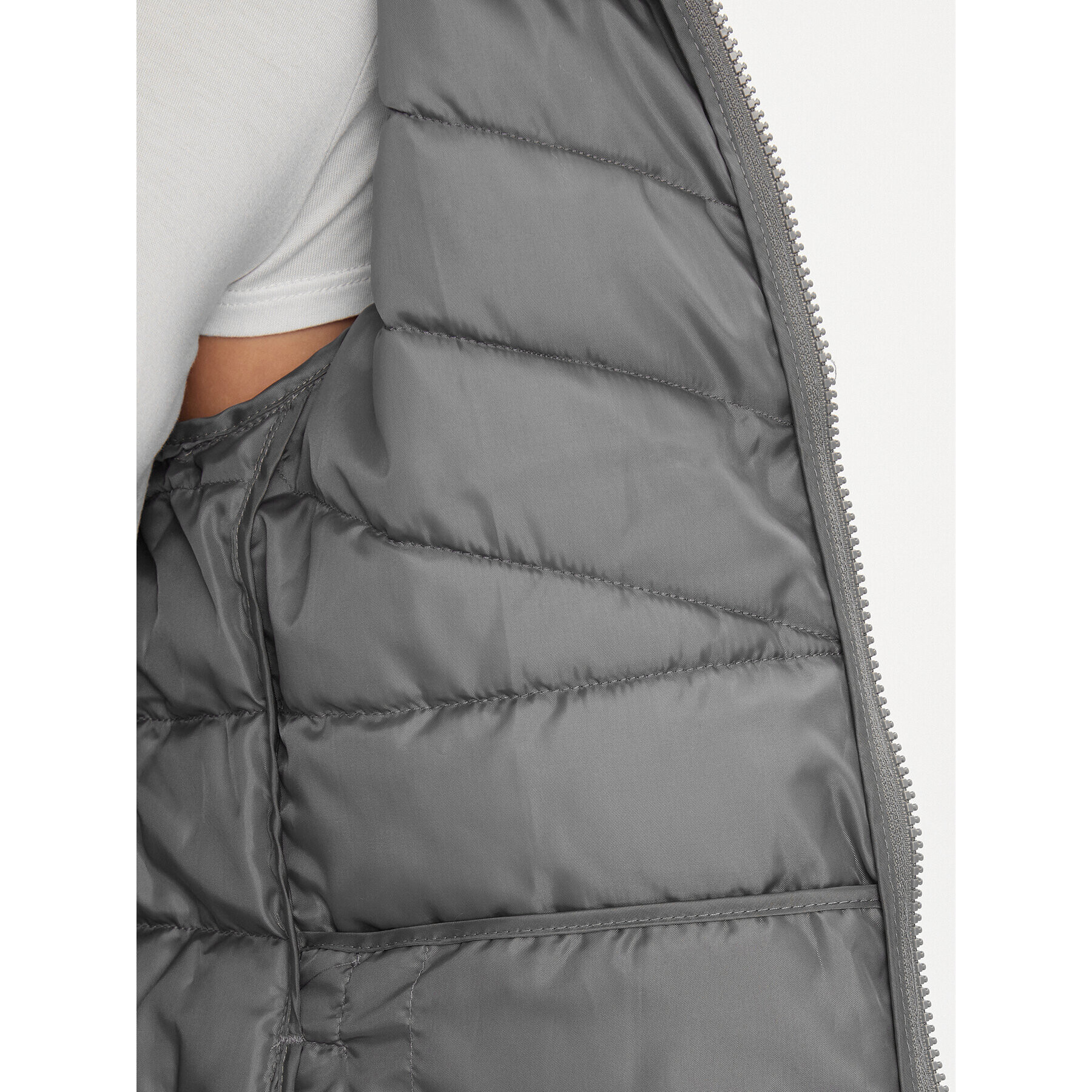 ONLY Пухено яке 15301325 Сив Regular Fit - Pepit.bg