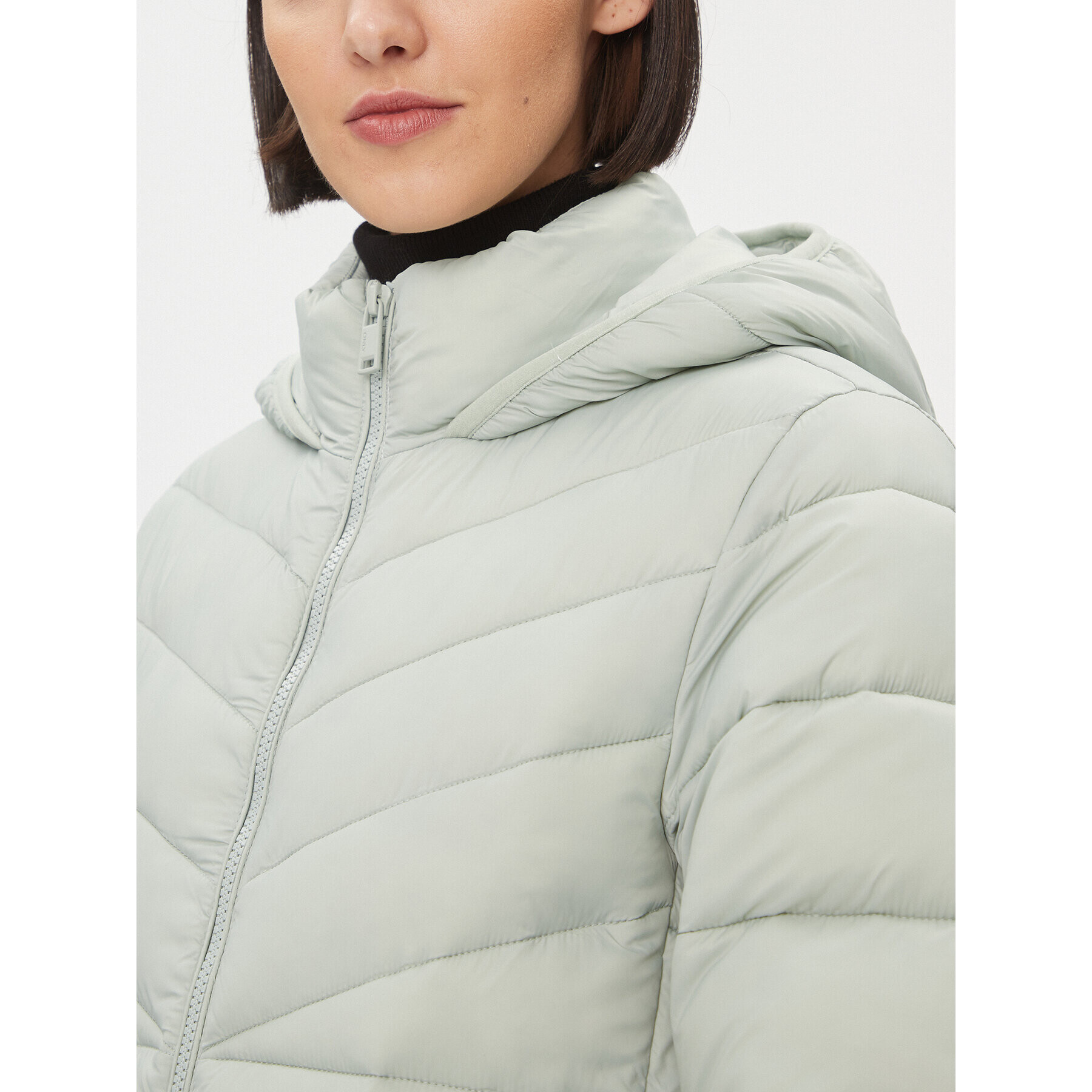 ONLY Пухено яке 15301325 Зелен Regular Fit - Pepit.bg