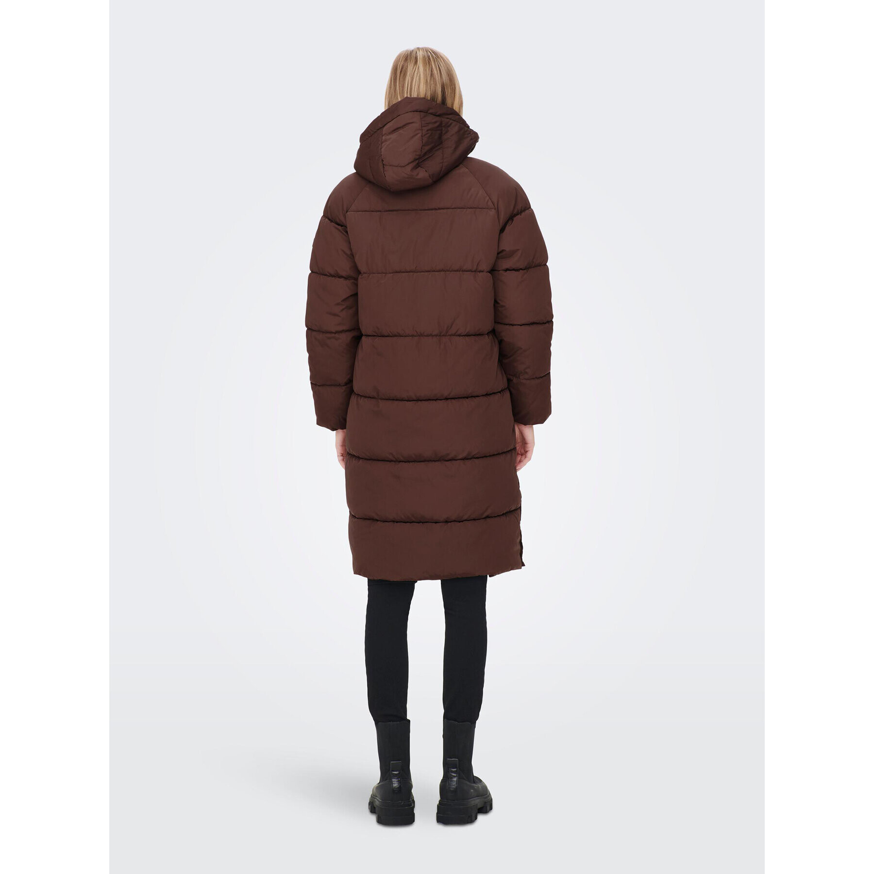 ONLY Пухено яке Amanda 15233425 Кафяв Regular Fit - Pepit.bg