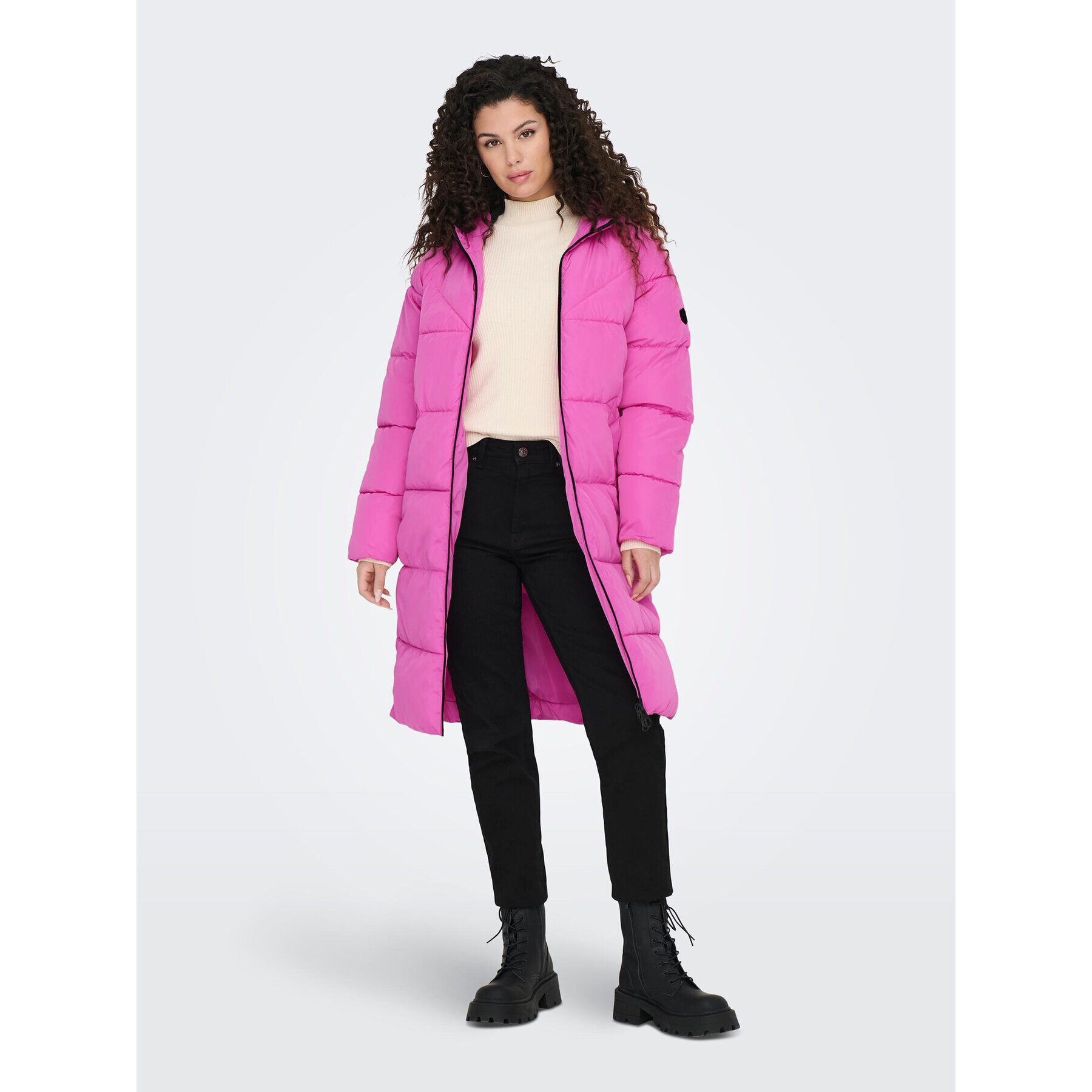 ONLY Пухено яке Amanda 15233425 Розов Regular Fit - Pepit.bg