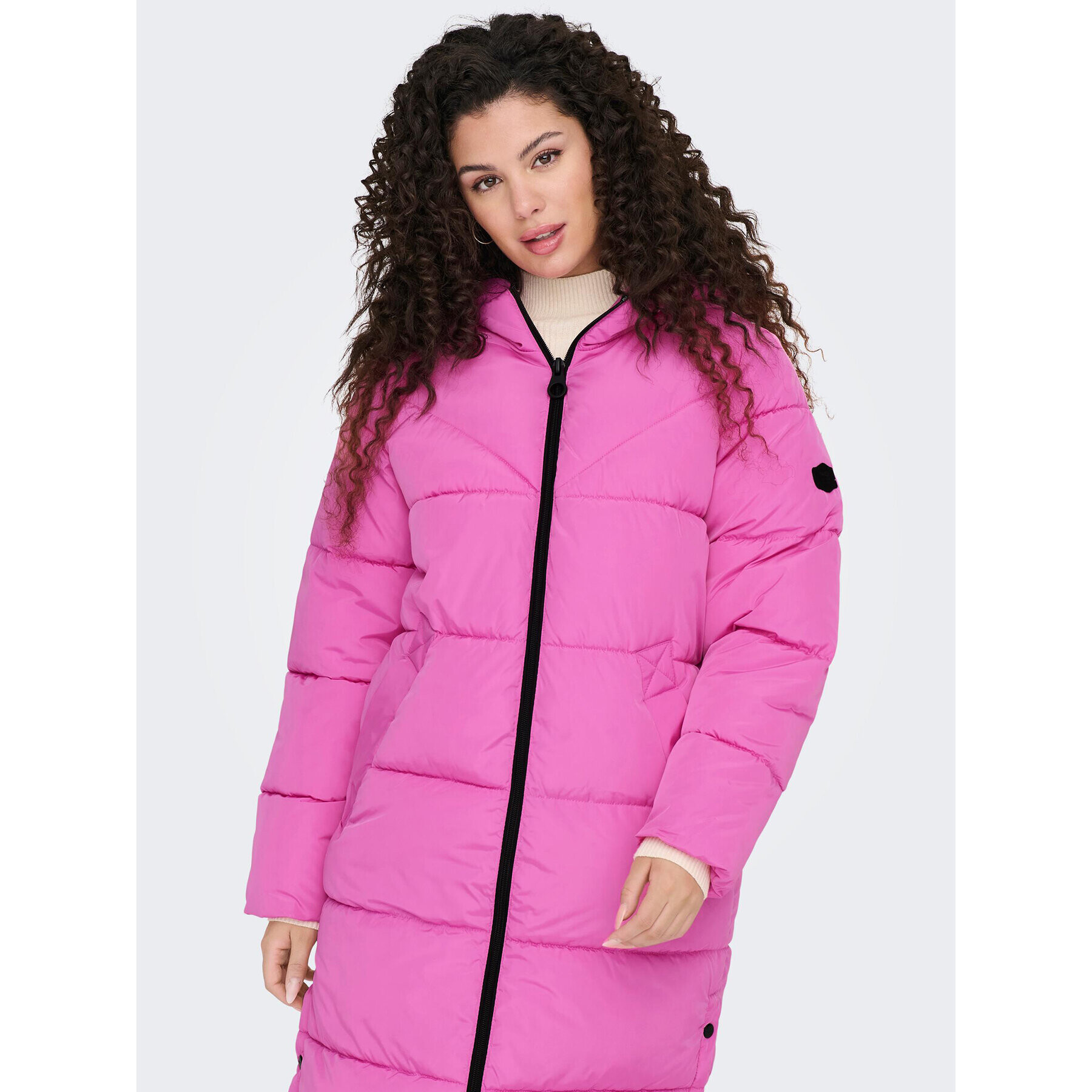 ONLY Пухено яке Amanda 15233425 Розов Regular Fit - Pepit.bg