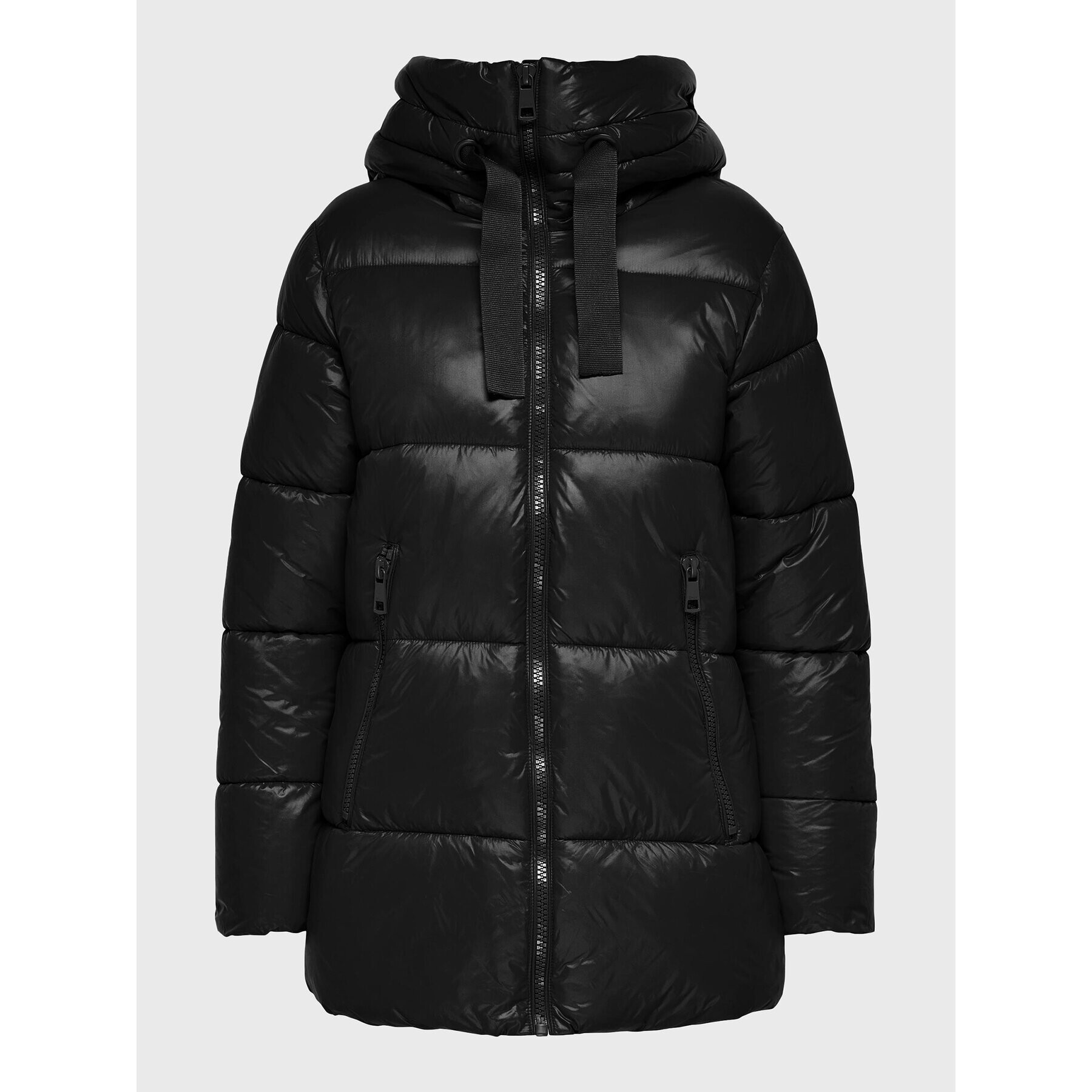 ONLY Пухено яке Scarlett 15258477 Черен Regular Fit - Pepit.bg