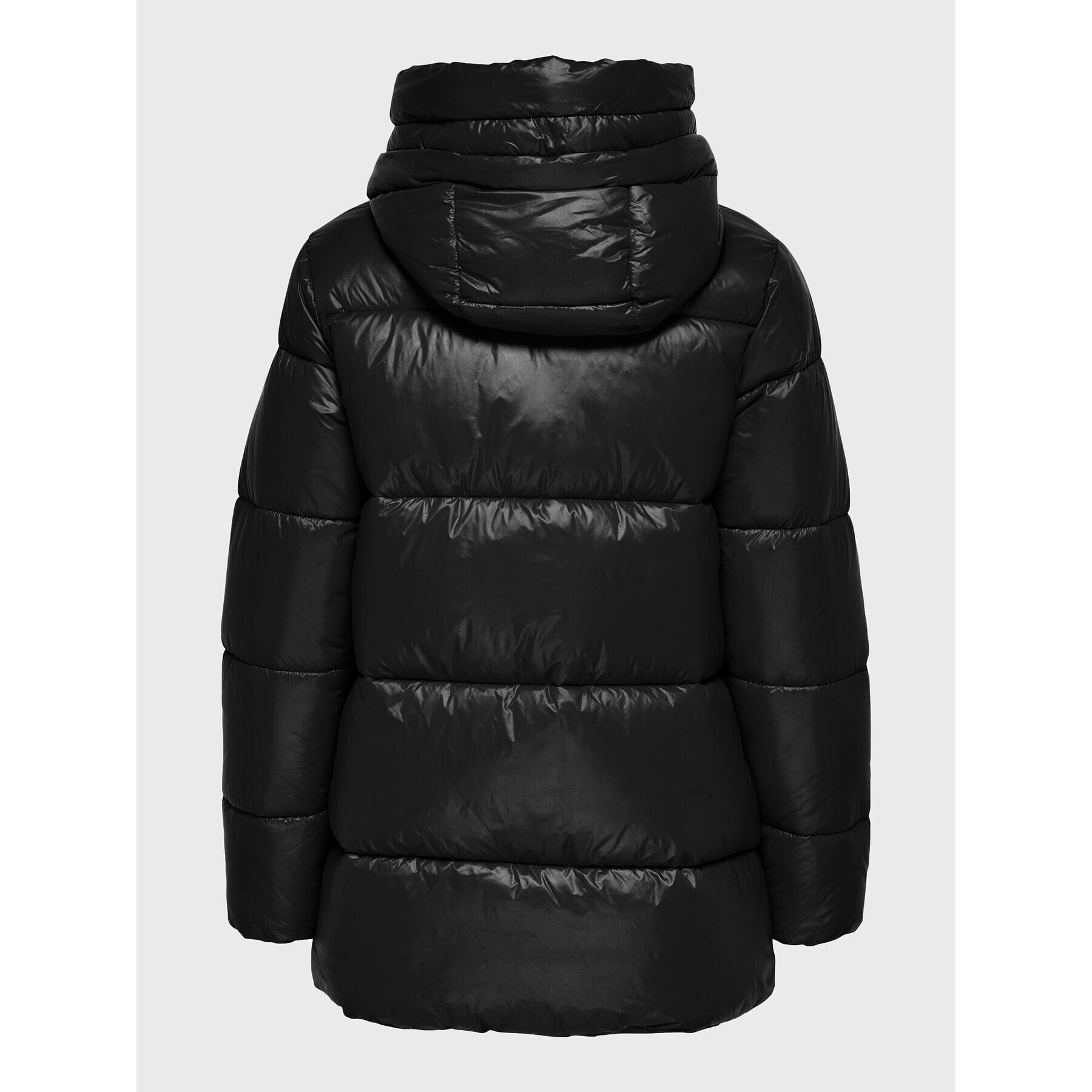 ONLY Пухено яке Scarlett 15258477 Черен Regular Fit - Pepit.bg