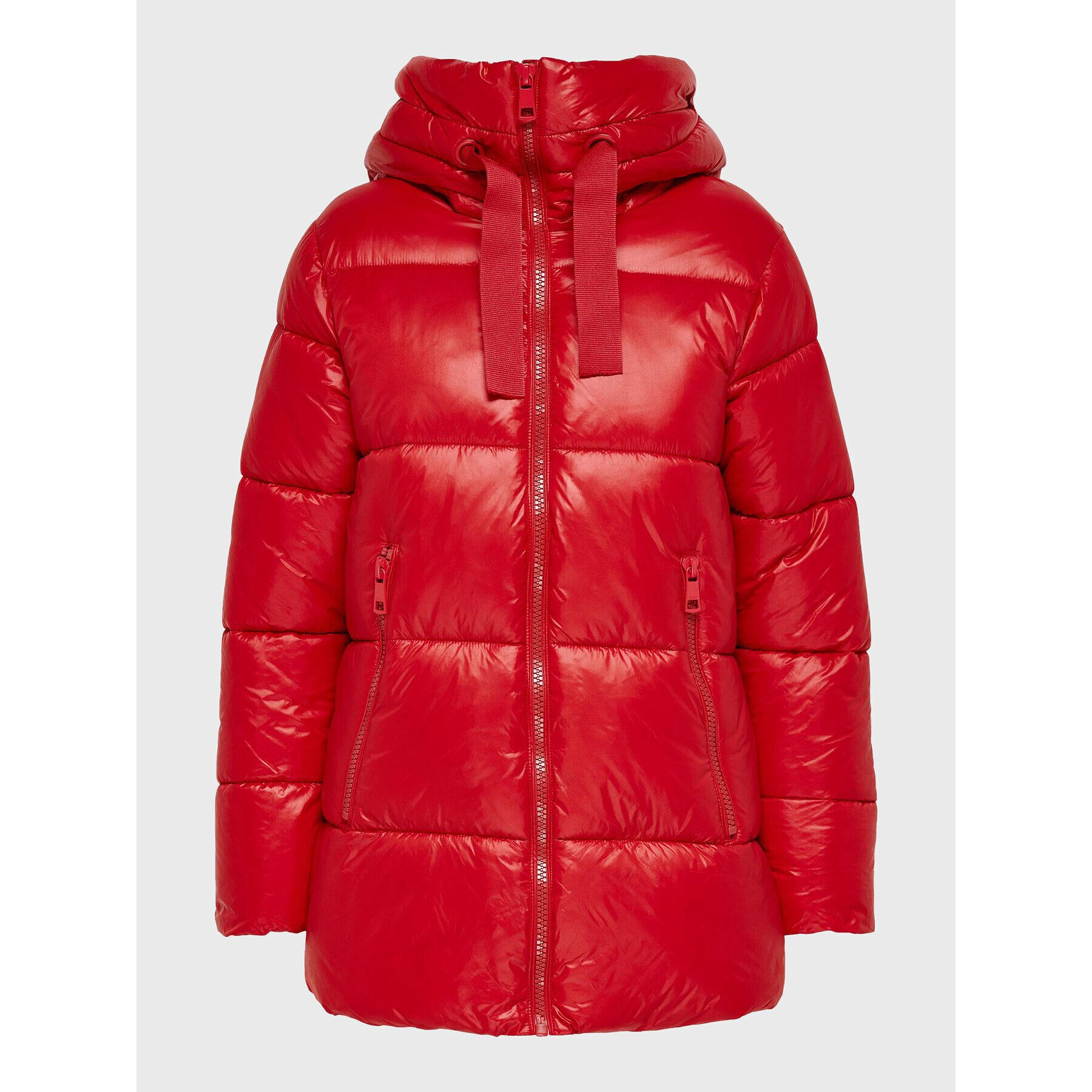 ONLY Пухено яке Scarlett 15258477 Червен Regular Fit - Pepit.bg