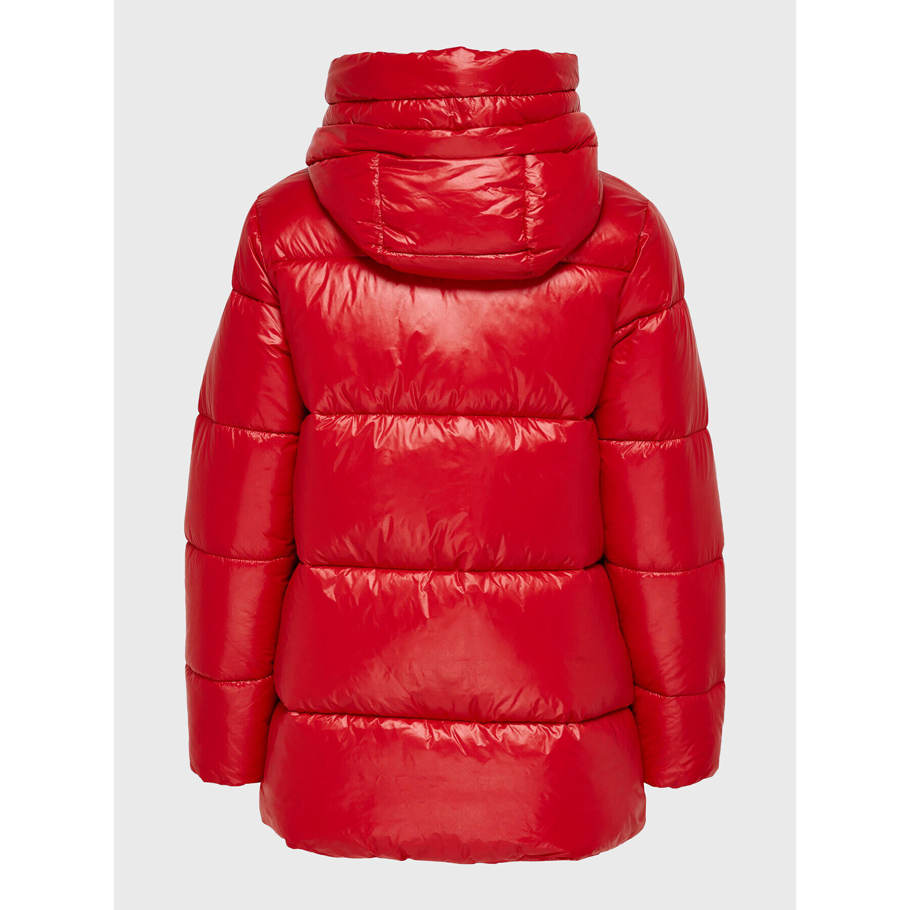 ONLY Пухено яке Scarlett 15258477 Червен Regular Fit - Pepit.bg