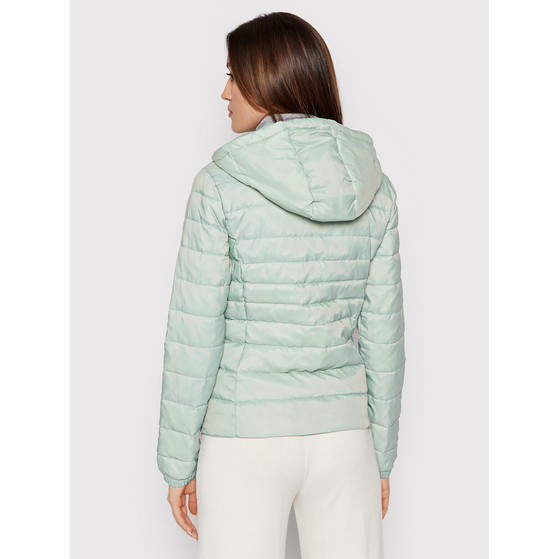 ONLY Пухено яке Tahoe 15156569 Зелен Regular Fit - Pepit.bg