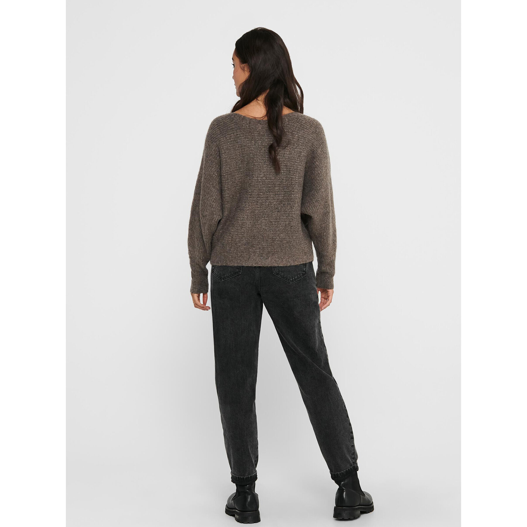 ONLY Пуловер 15168705 Кафяв Regular Fit - Pepit.bg