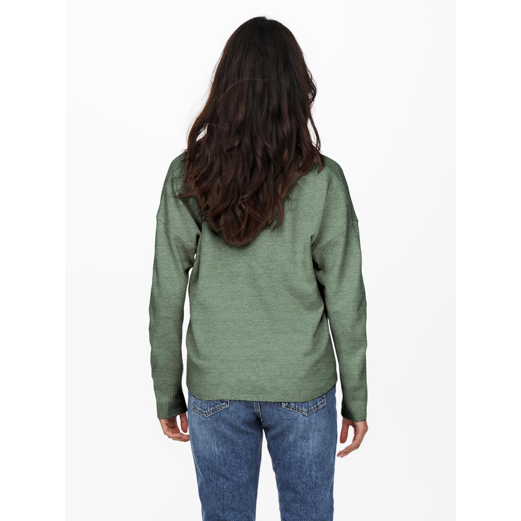 ONLY Пуловер 15224360 Зелен Regular Fit - Pepit.bg