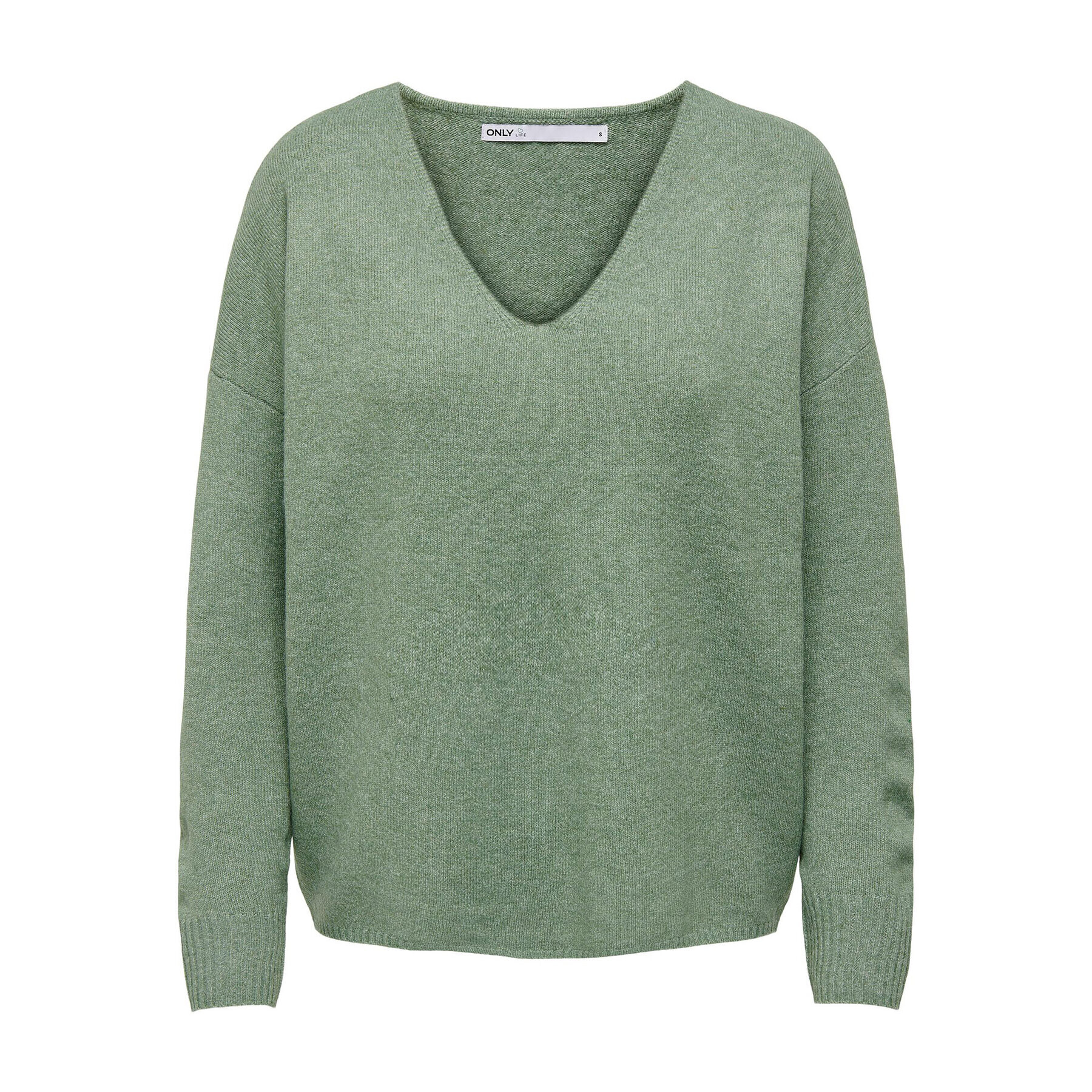 ONLY Пуловер 15224360 Зелен Regular Fit - Pepit.bg