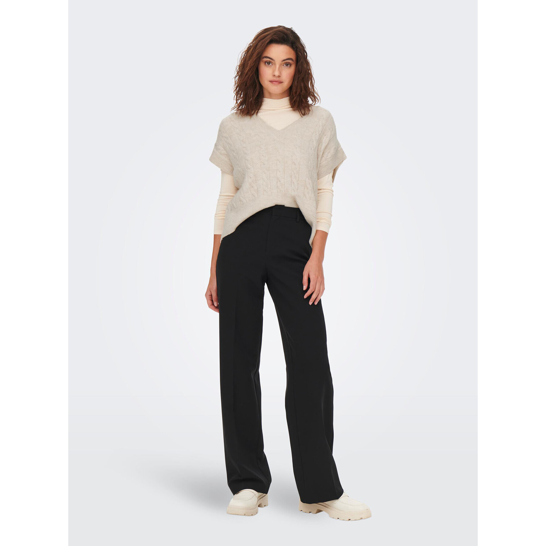 ONLY Пуловер 15249328 Бежов Regular Fit - Pepit.bg